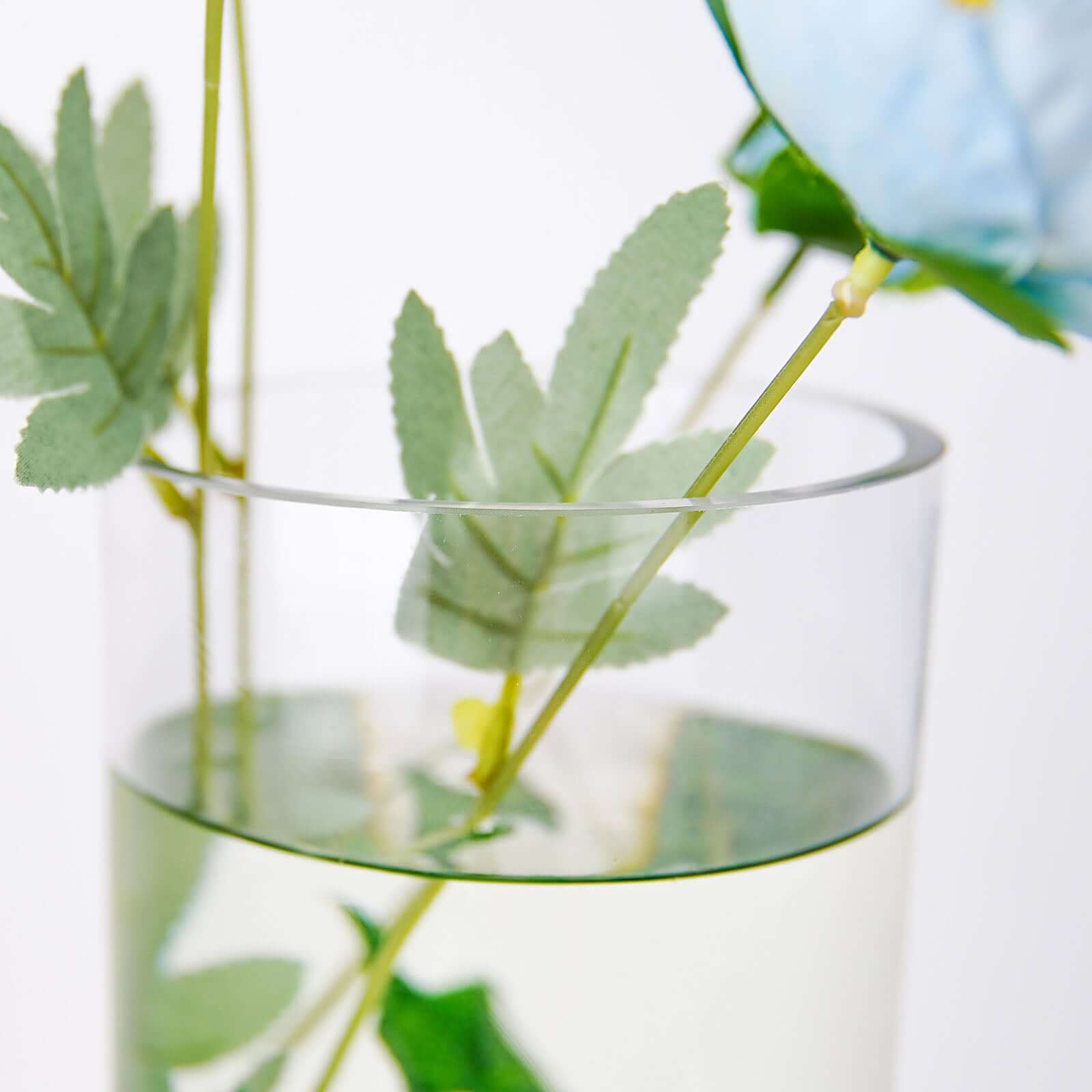 Amazing 6-Pack Clear Glass Cylinder Flower Vases - Ideal Stylish Centerpieces for Weddings