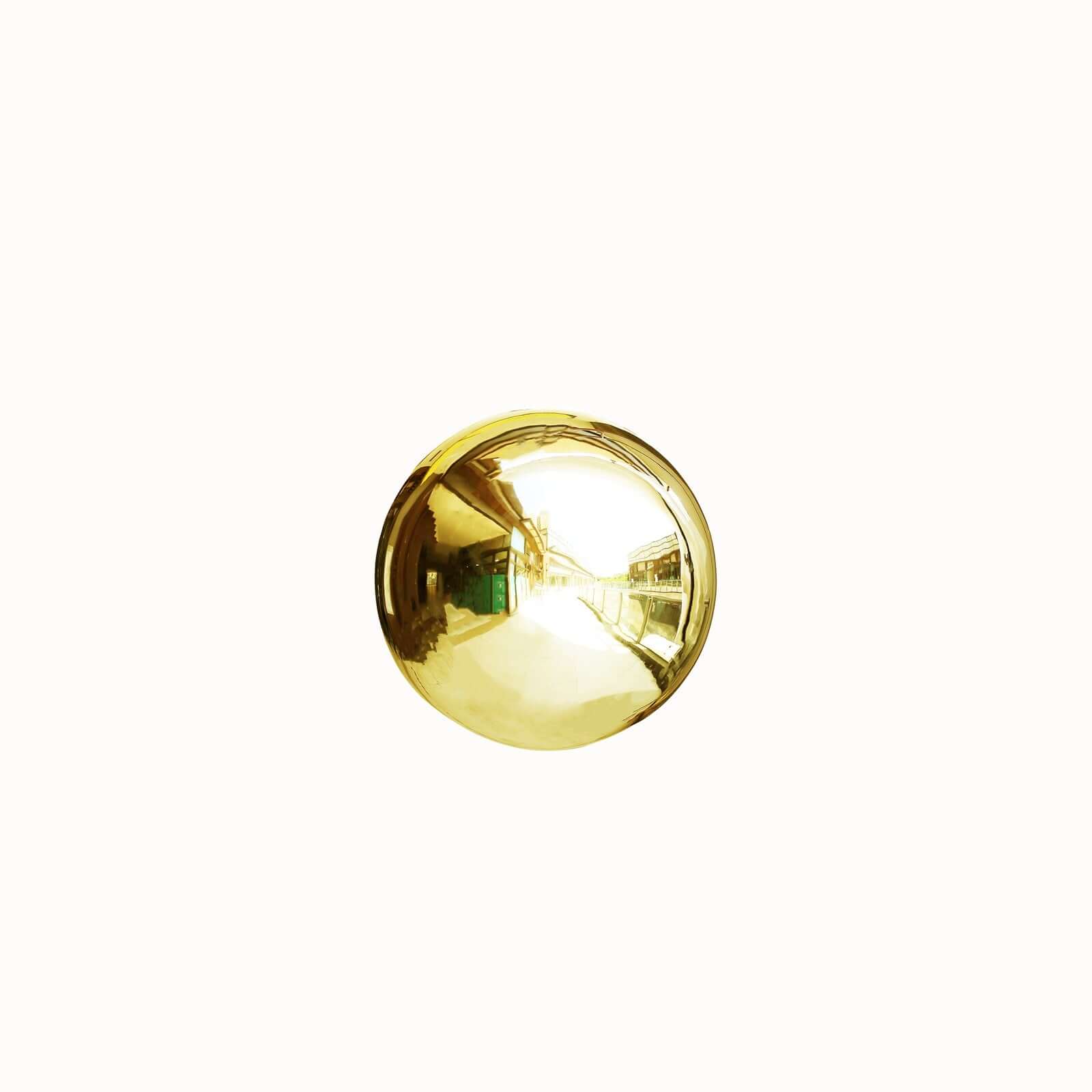Hot! 16" Gold Reflective Stainless Steel Gazing Globe Mirror Ball for Decor