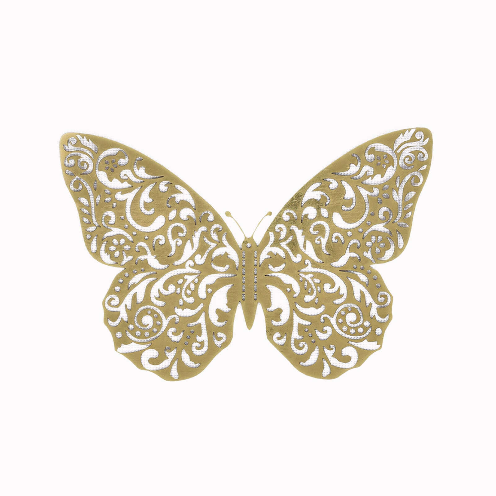 12-Pack Gold 3D Butterfly Wall Decals - DIY Removable, Eye-Catching Decor