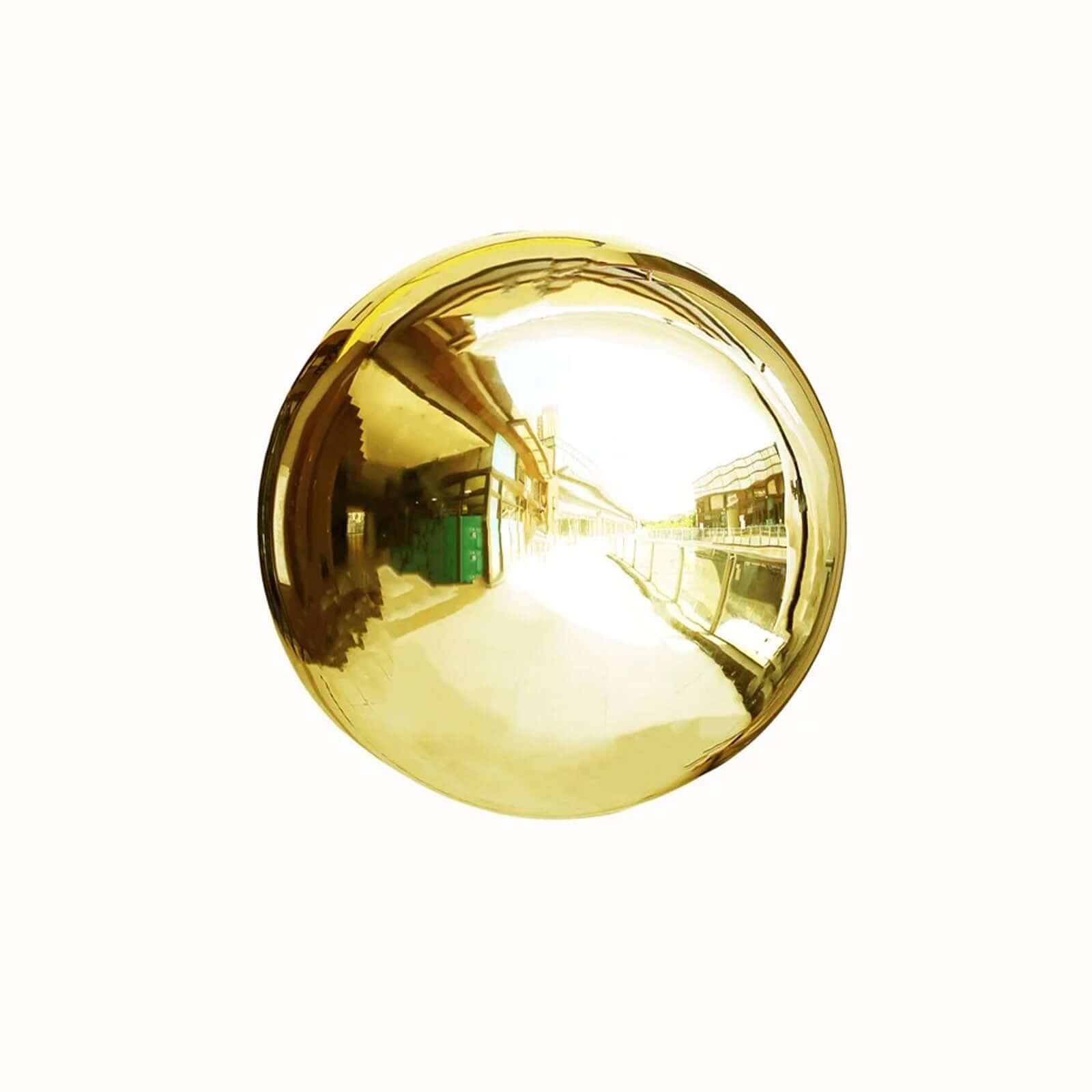 Hot! 16" Gold Reflective Stainless Steel Gazing Globe Mirror Ball for Decor