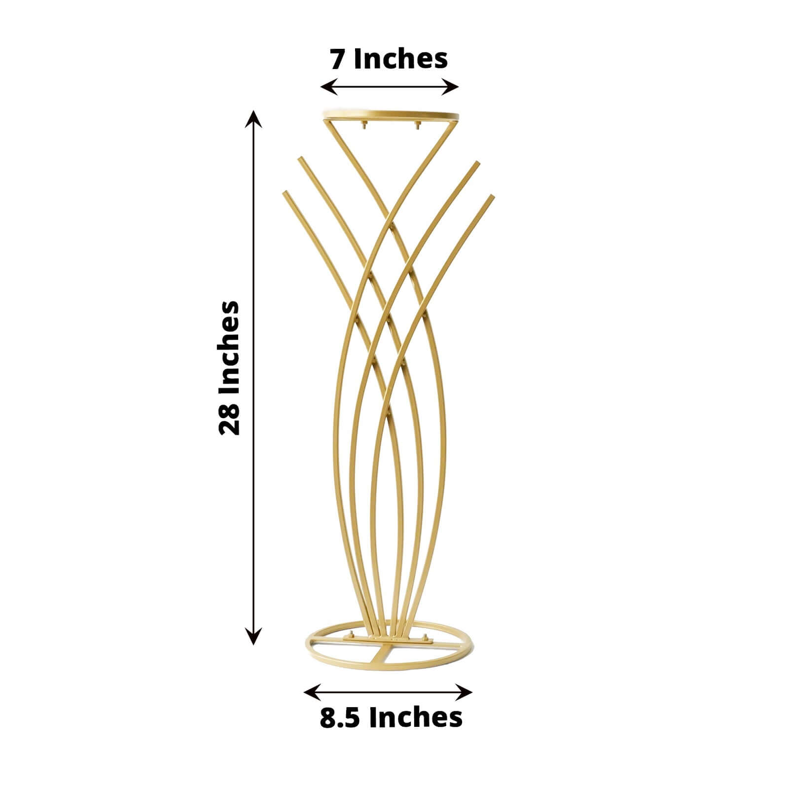 Gold Metal Mermaid Tail 2ft Wedding Table Centerpiece - Ideal for Decor