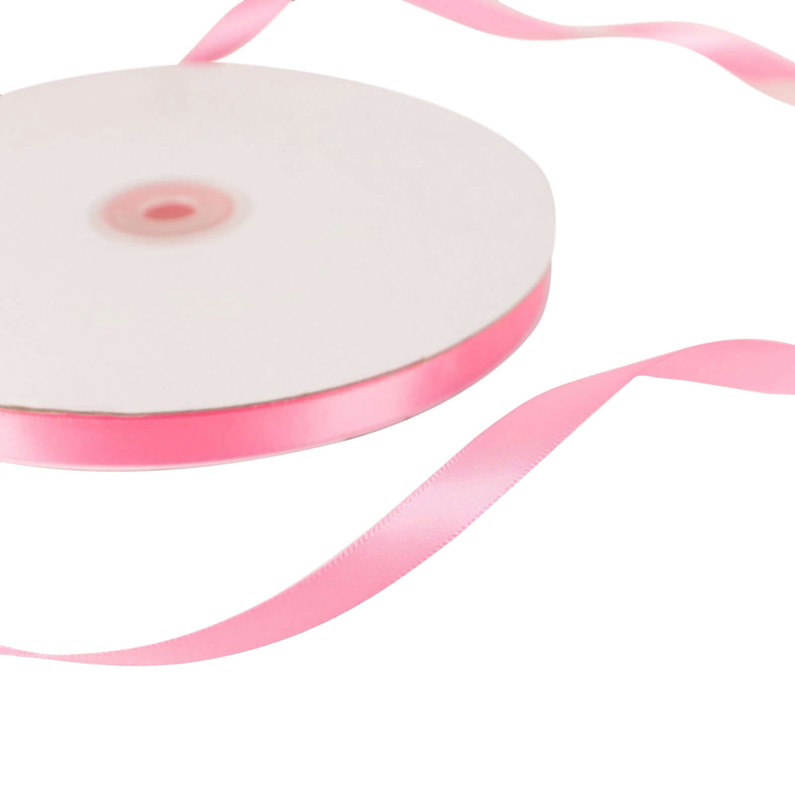 Hot! 3/8 Pink Single-Face Satin Decorative Ribbon - 100 Yards
