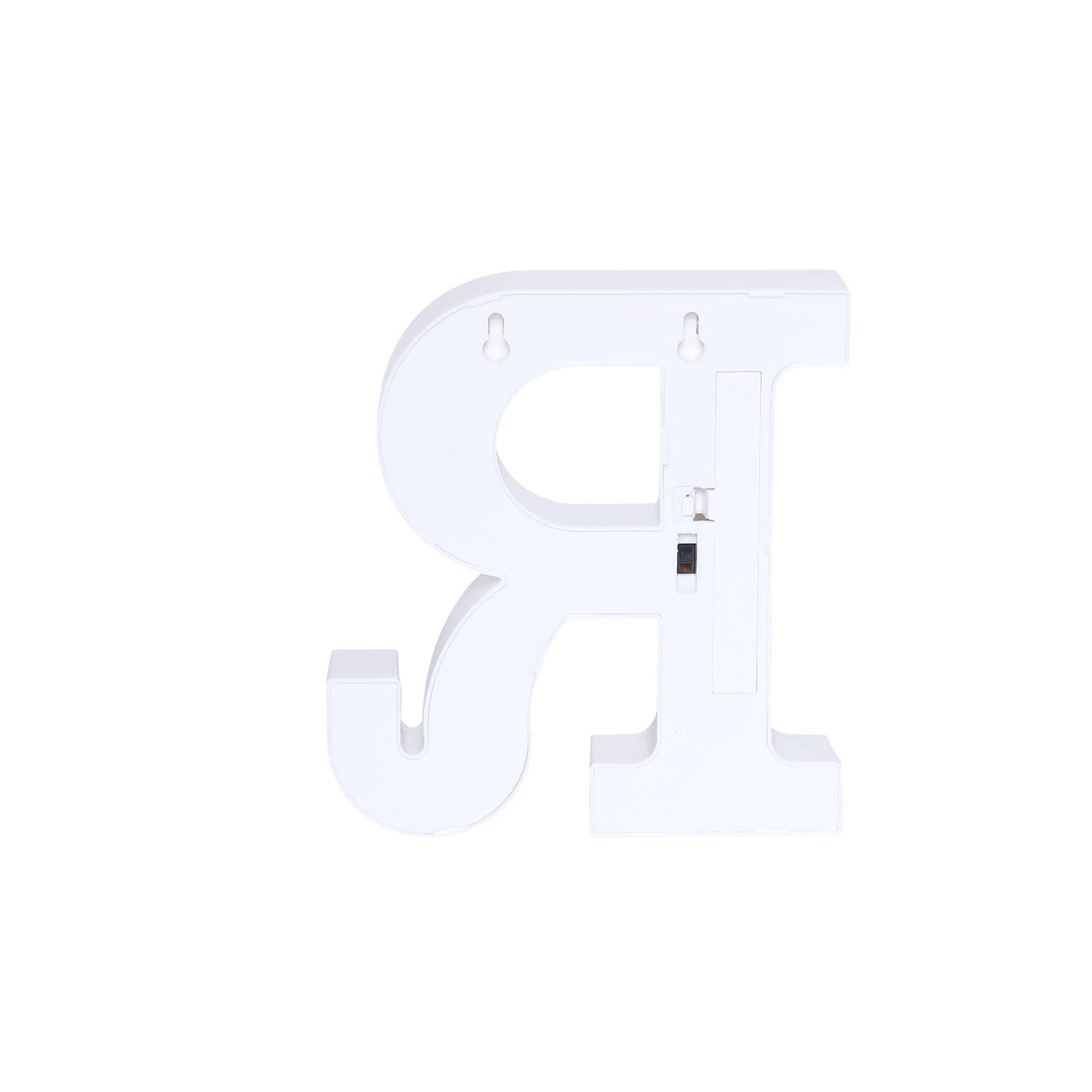 Hot! 3D Gold Marquee Letter R with 6 Warm White LED Lights - Ideal Event Decor