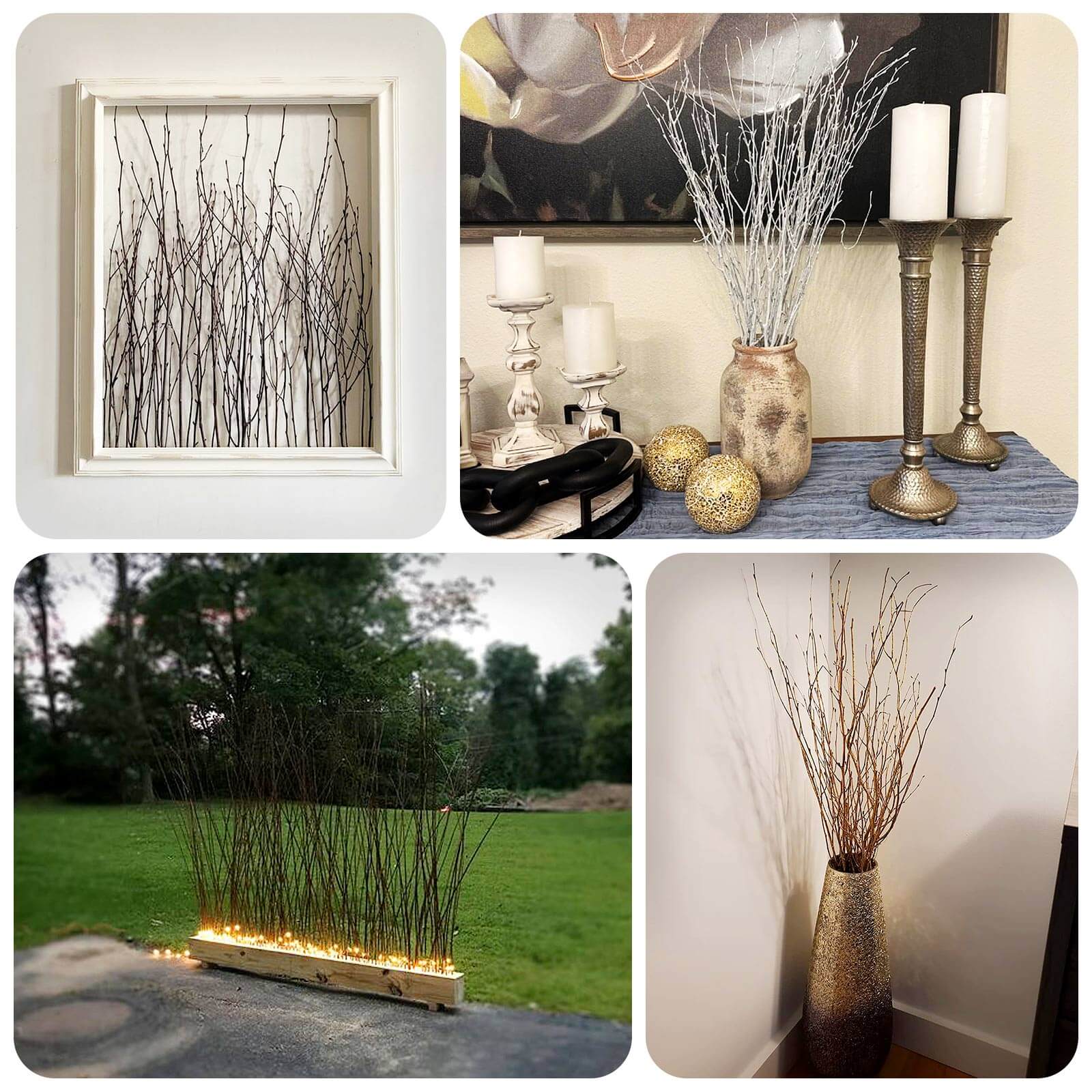 Hot Deal! 6-Pack White Natural Birch Branches, Extra Long for Wedding & Vase Decor