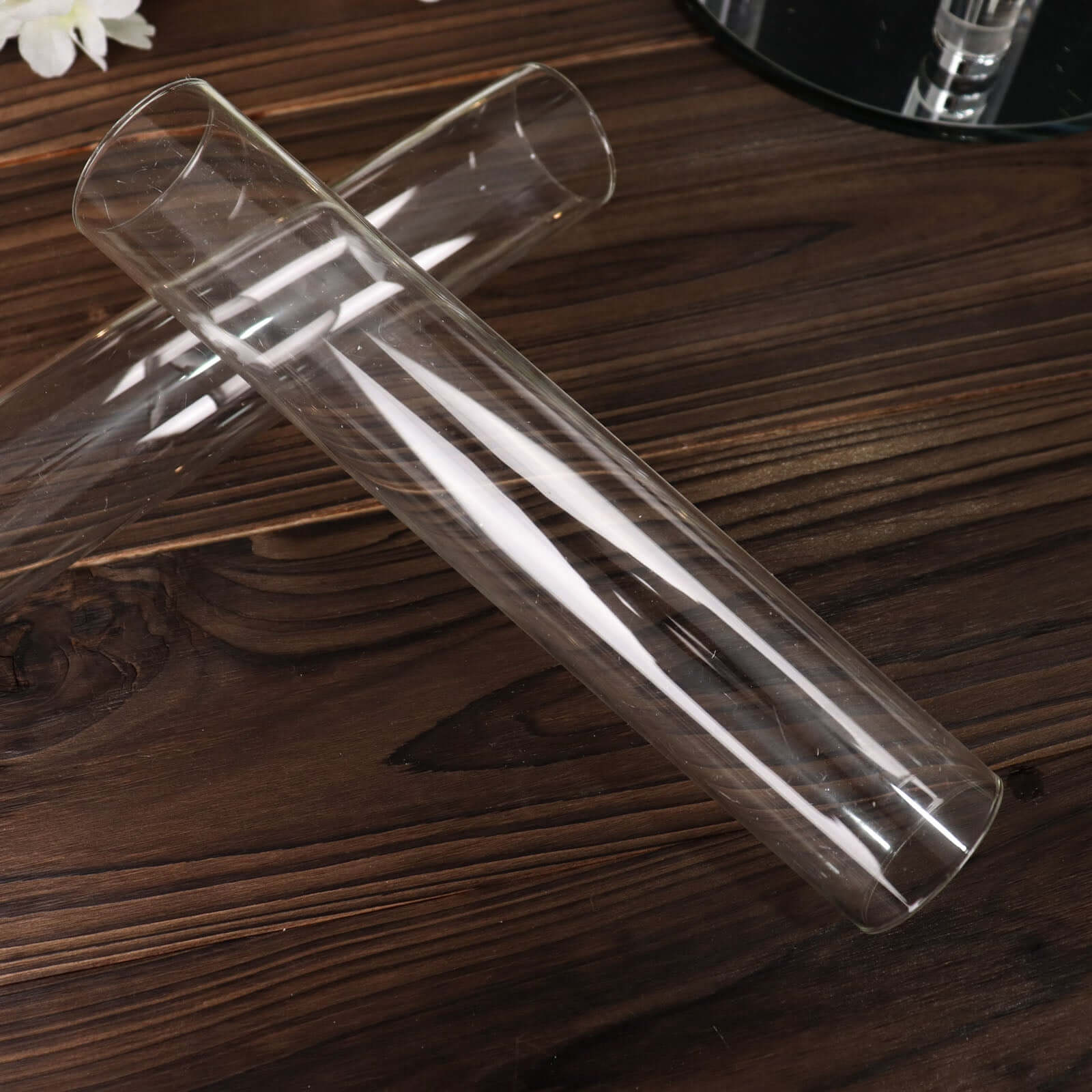 2-Pack Clear Glass Candelabra Shades - Ideal Table Centerpiece