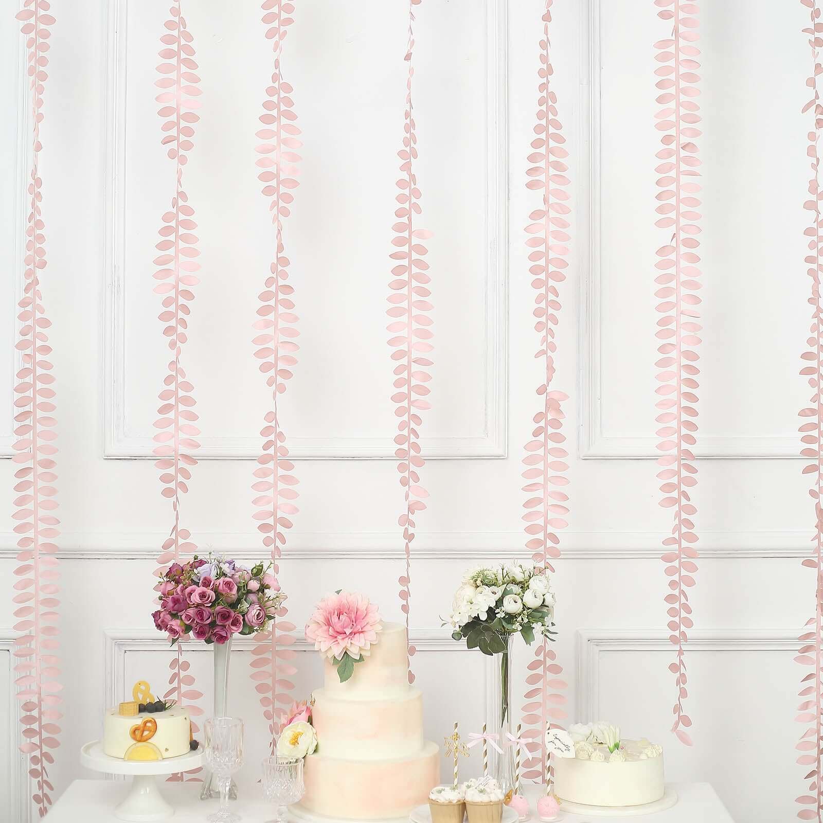50ft Dusty Rose Taffeta Ribbon Sash with Four - Leaf Petal Design for Elegant Decor