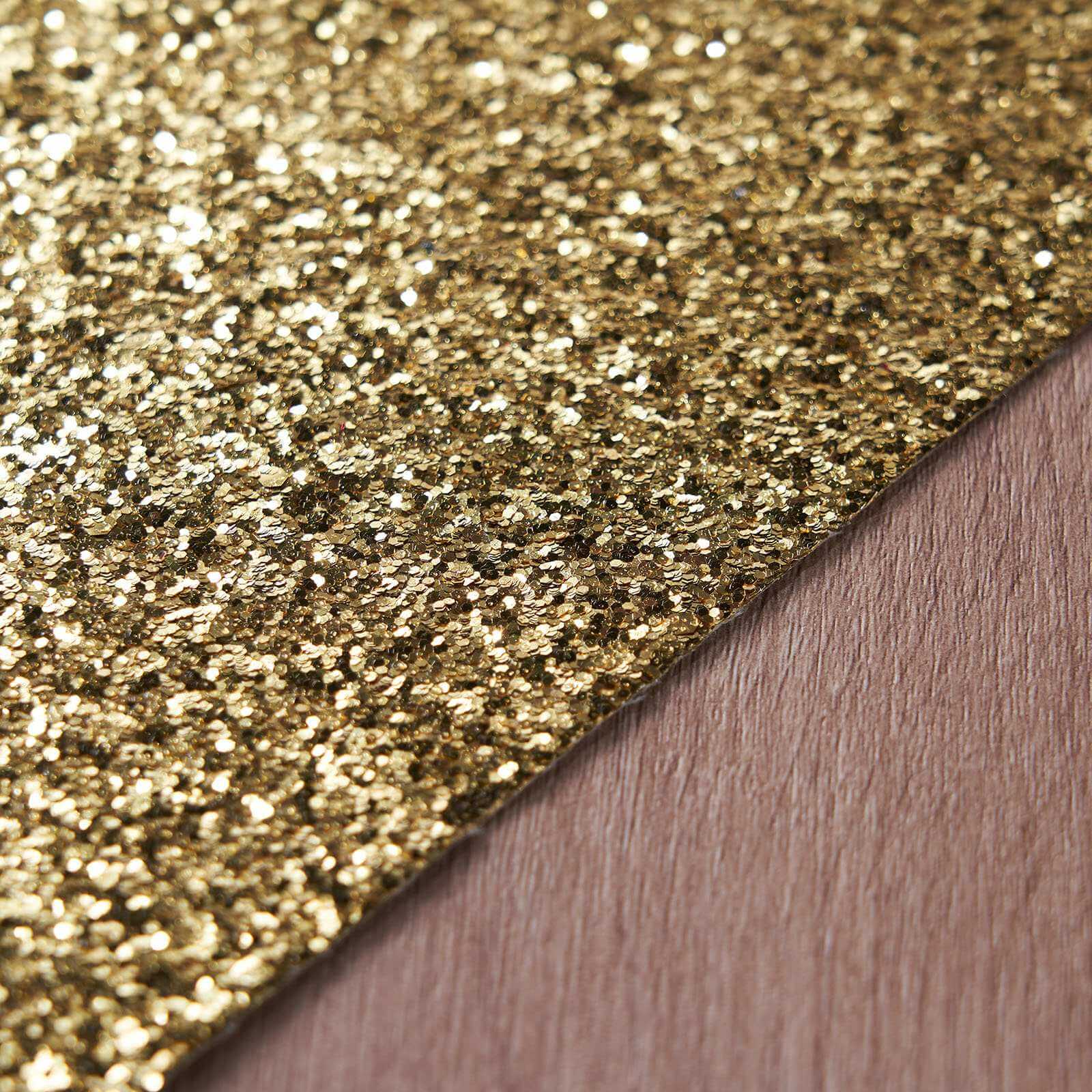 6-Pack Champagne Glitter Rectangle Placemats - Non-Slip & Heat-Resistant