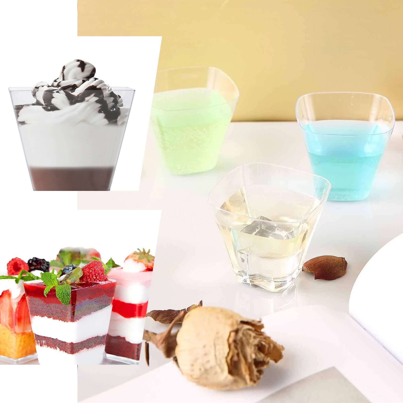 Hot Deal! 24-Pack 4oz Clear Plastic Dessert Cups - Sturdy & Disposable