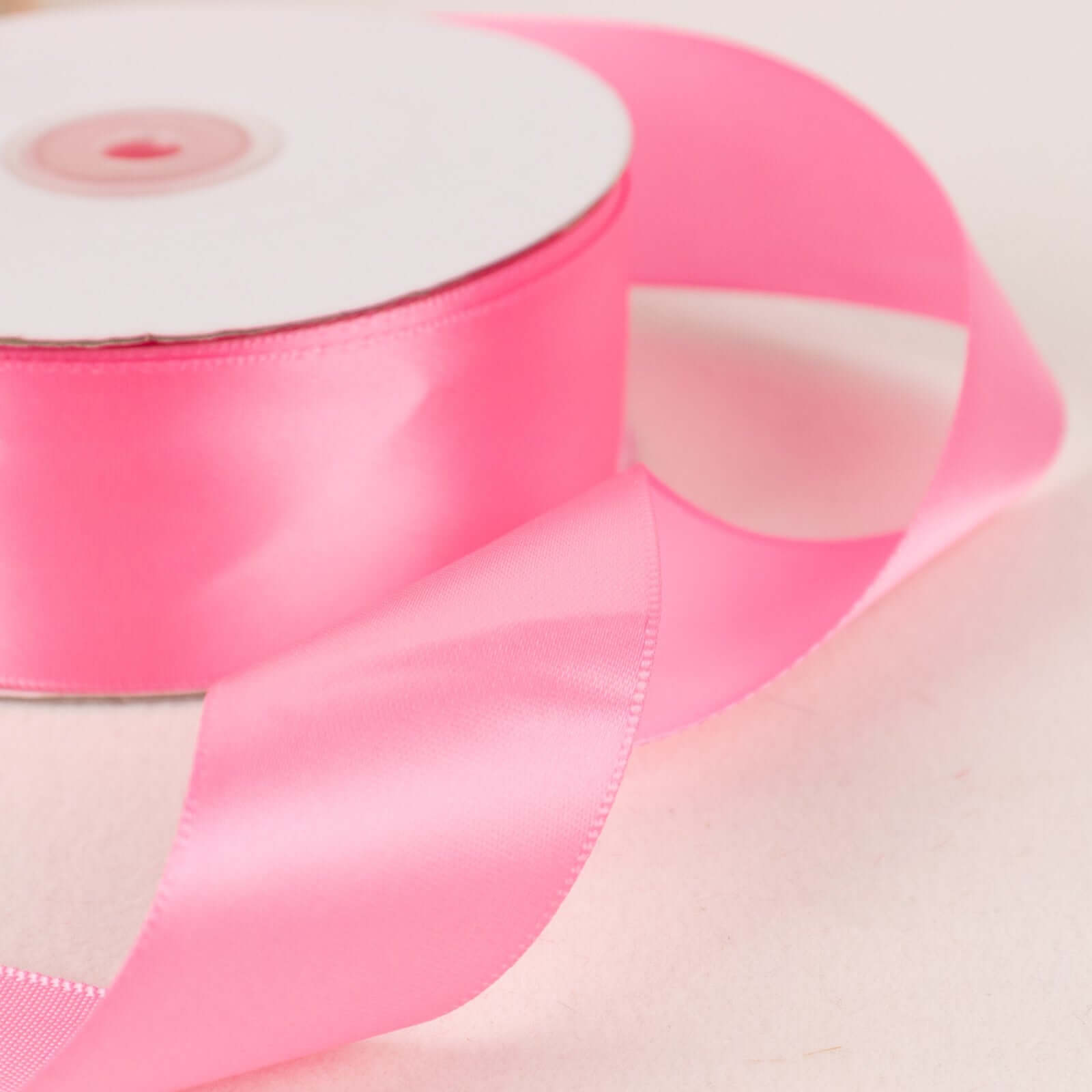 50 Yards 1.5-inch High-quality Pink Single-sided Decorative Satin Ribbon