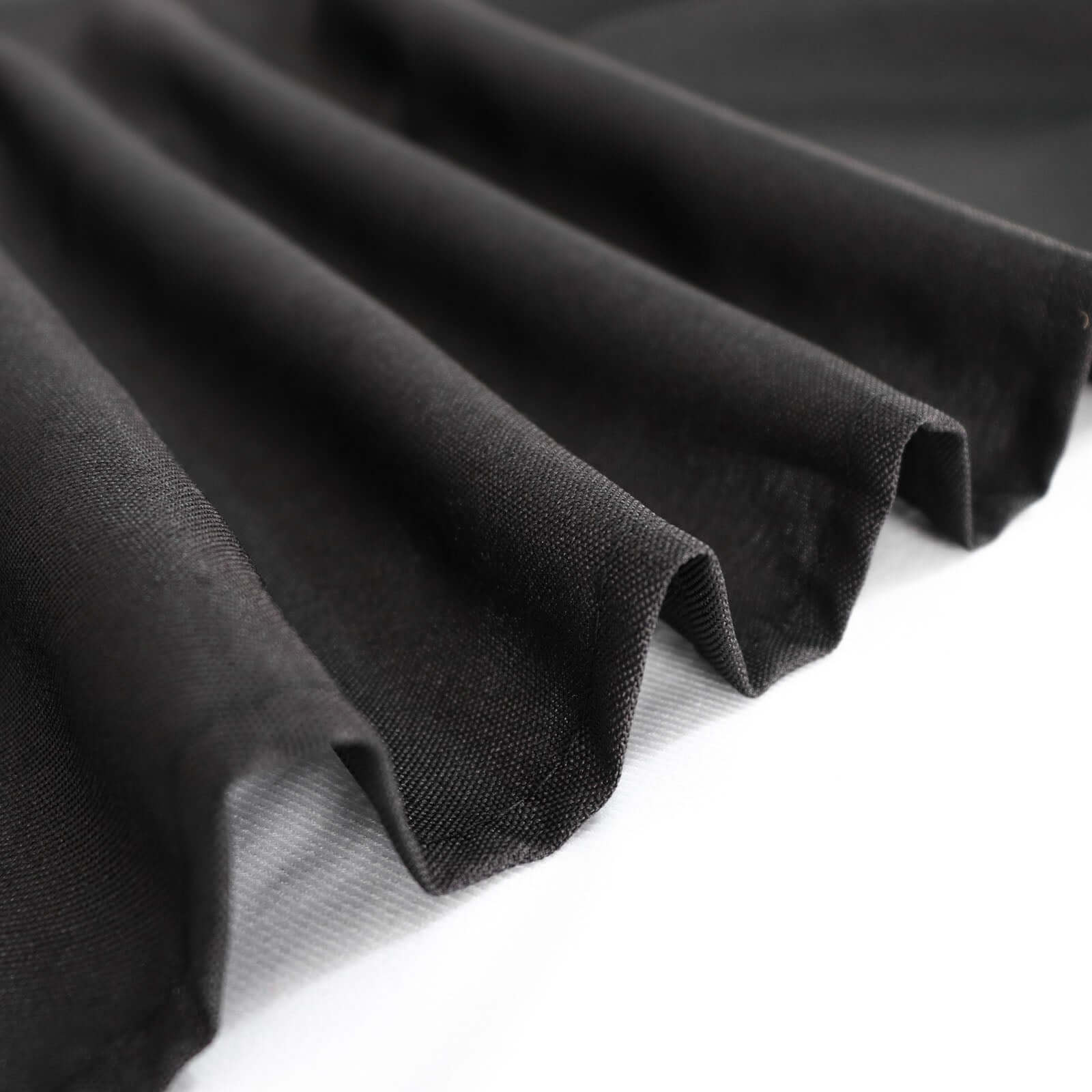 Black Polyester Rectangle Tablecloth 60x126 - Wrinkle-Free Cover for Weddings and Parties, Great Deal!