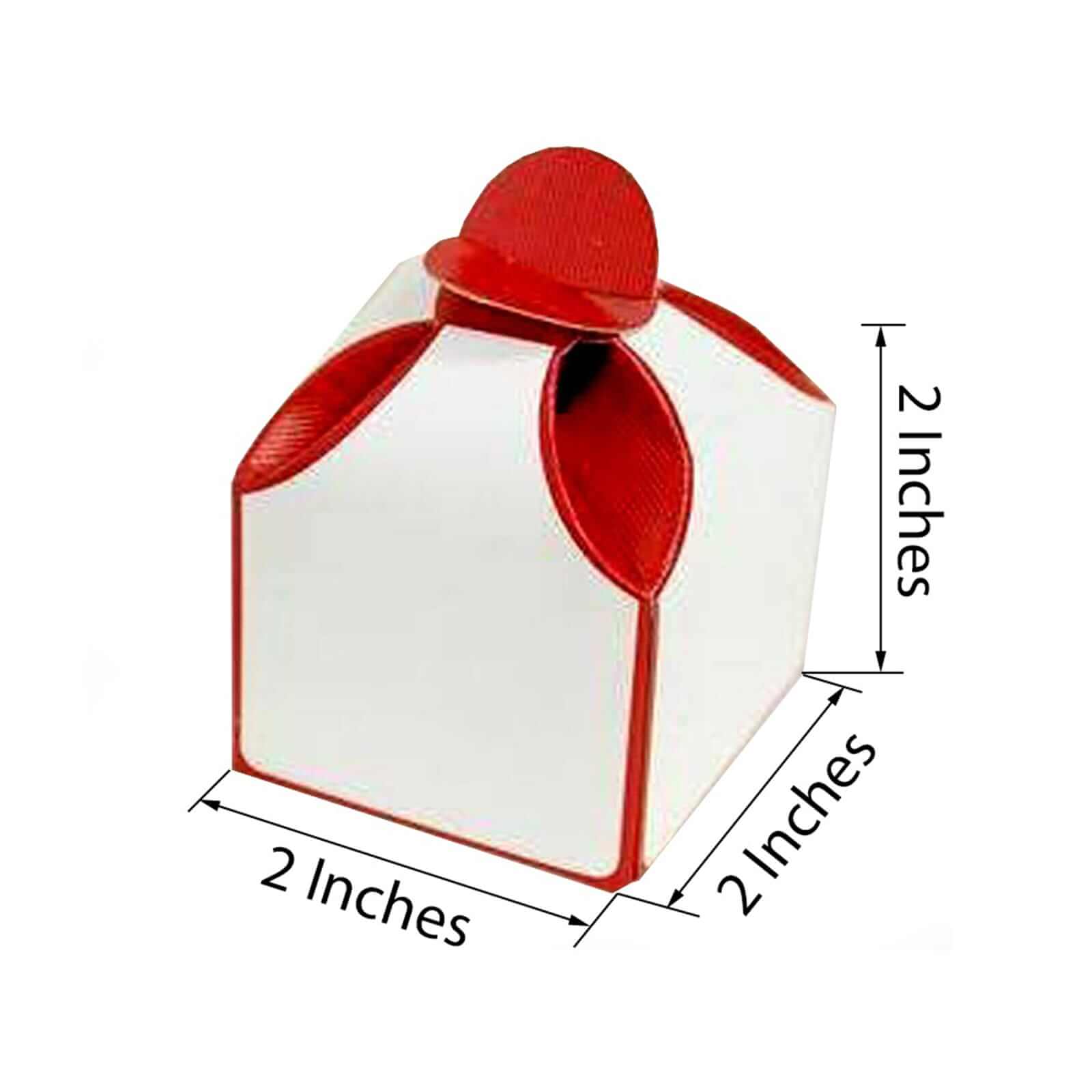 100-Pack 2-Inch Two-Tone Chocolate Party Favor Candy Gift Boxes - Clearance Sale
