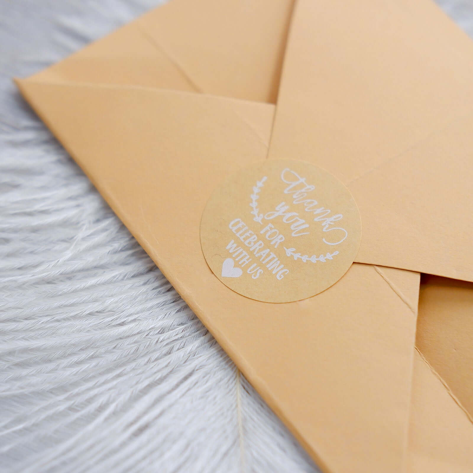 500 Pcs 1.5-Inch Round Thank You Stickers Roll for Wedding Favors and Envelope Seals