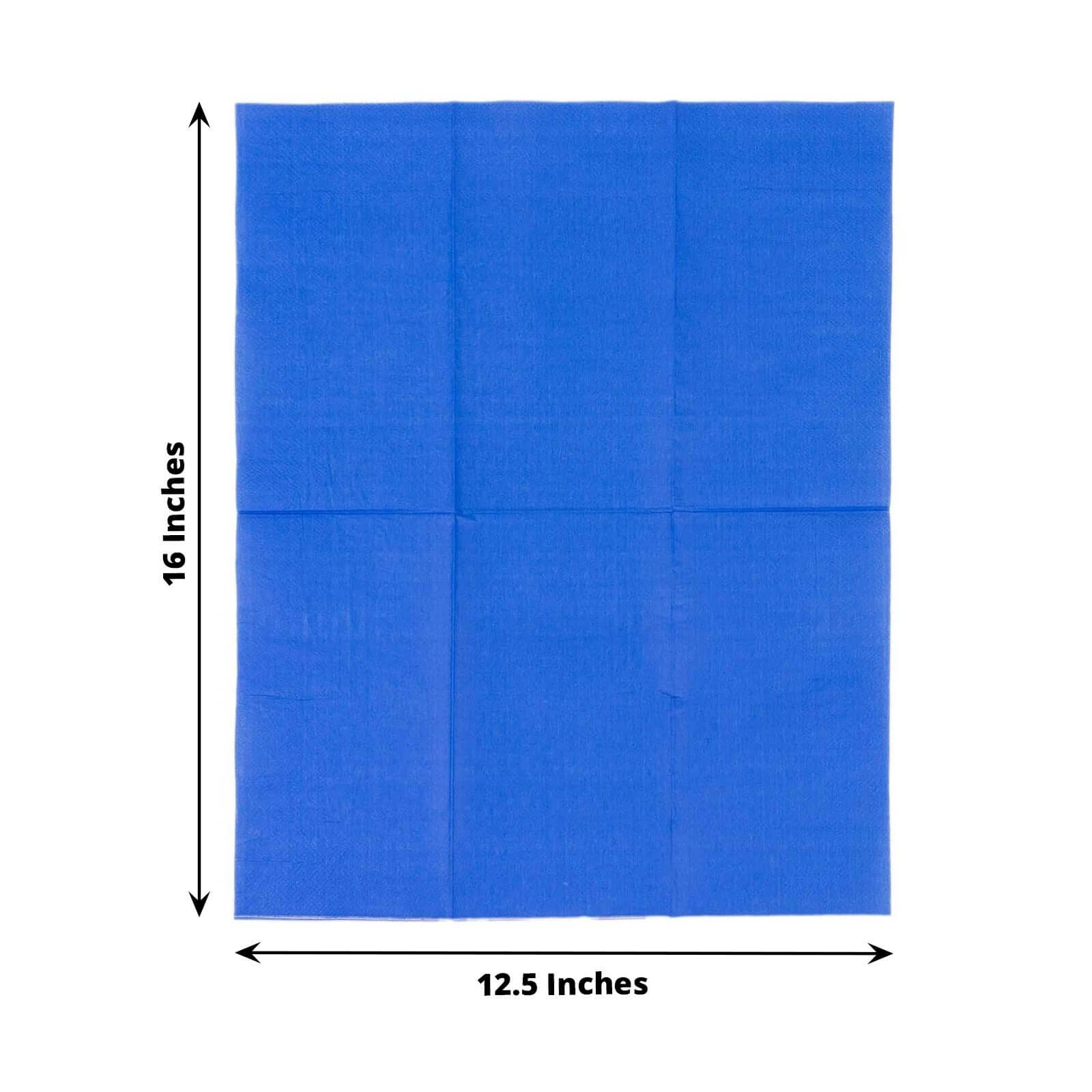 Get 50-Pack Soft Royal Blue Disposable 2-Ply Cocktail Napkins for Weddings