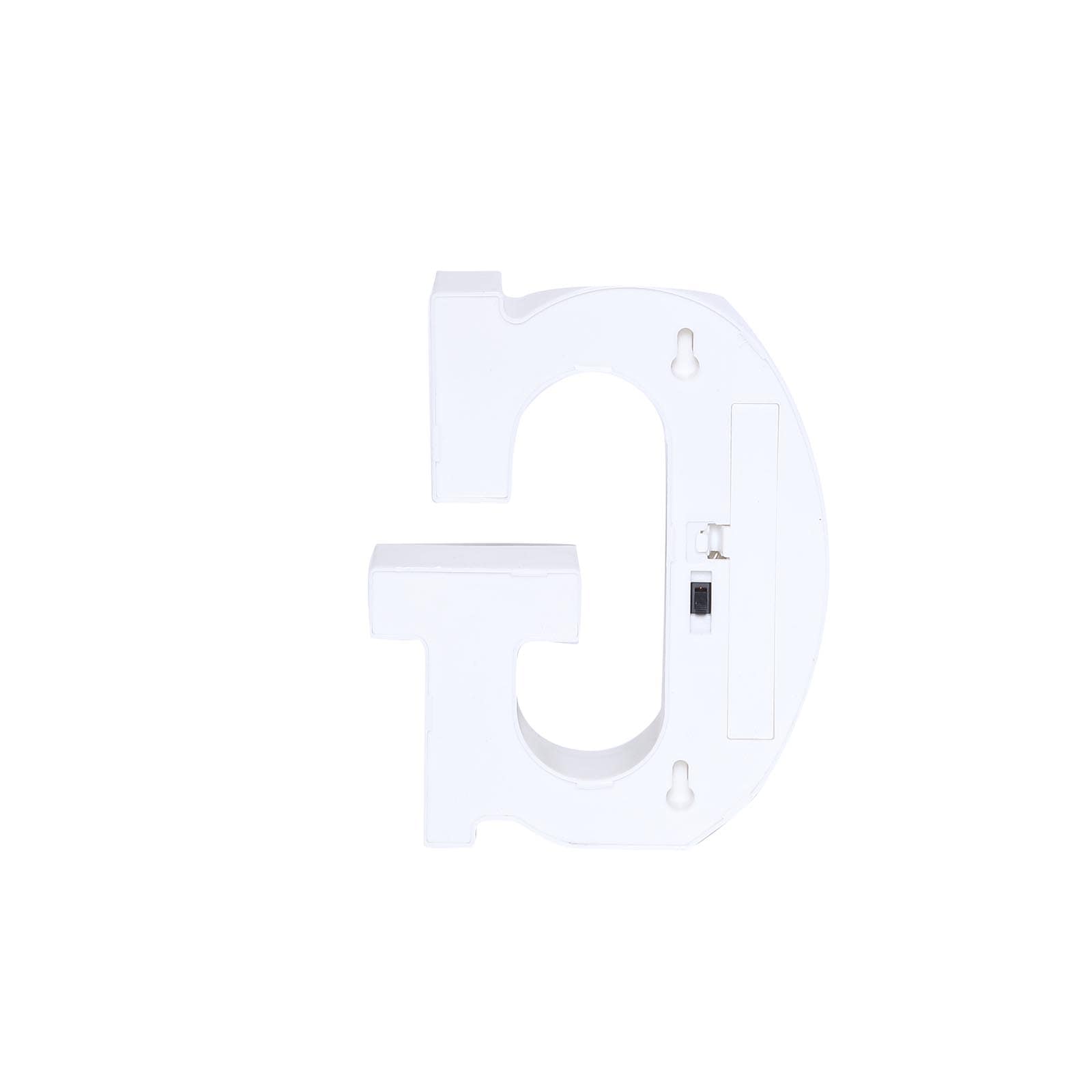 Gorgeous 3D Gold Marquee Letter G with 6 Warm White LED Lights - Ideal Event Decor