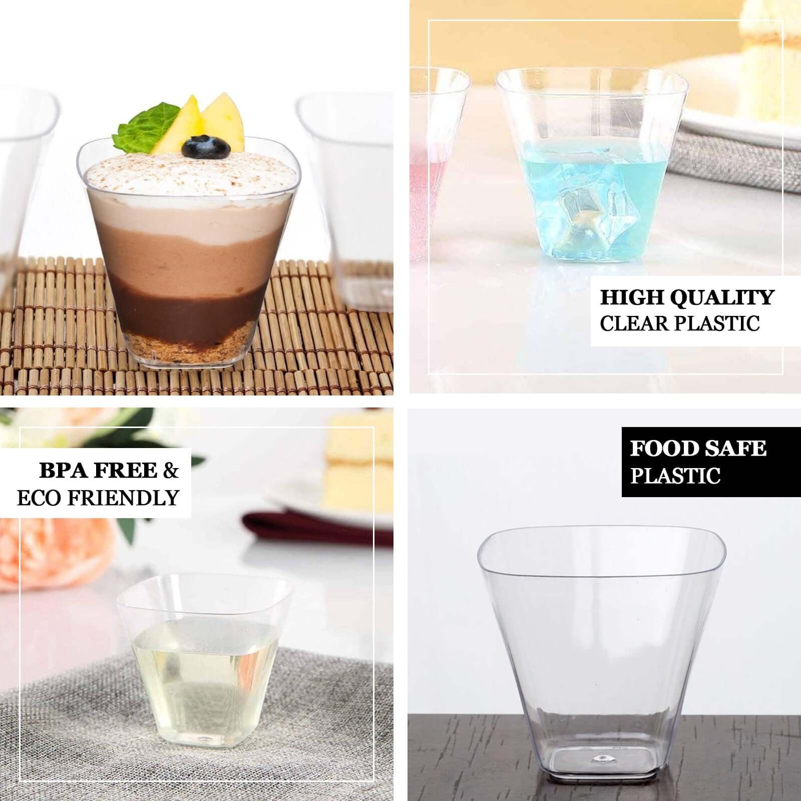 Hot Deal! 24-Pack 4oz Clear Plastic Dessert Cups - Sturdy & Disposable