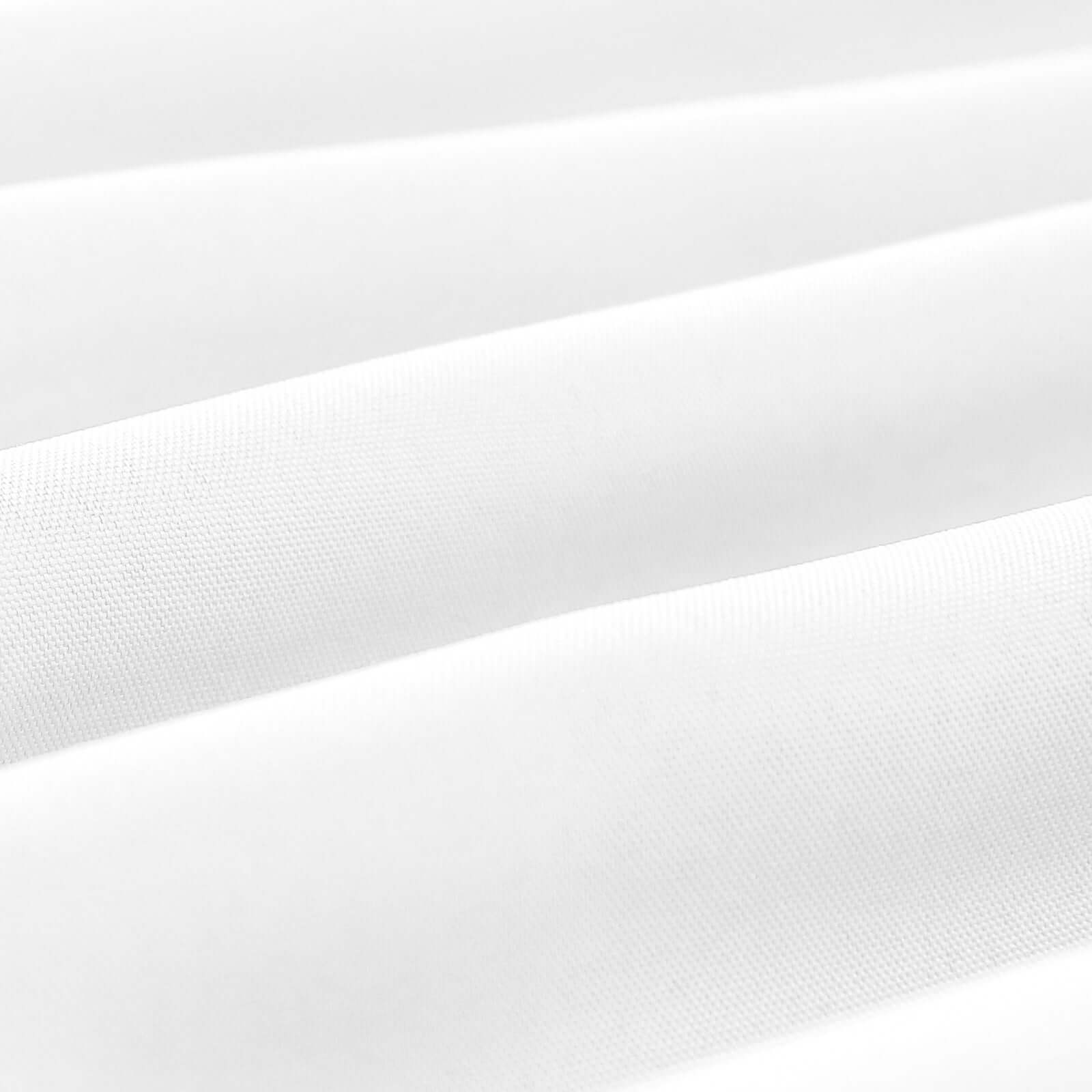 Wrinkle-Resistant White Polyester Rectangle Tablecloth 54x96 for Weddings & Events