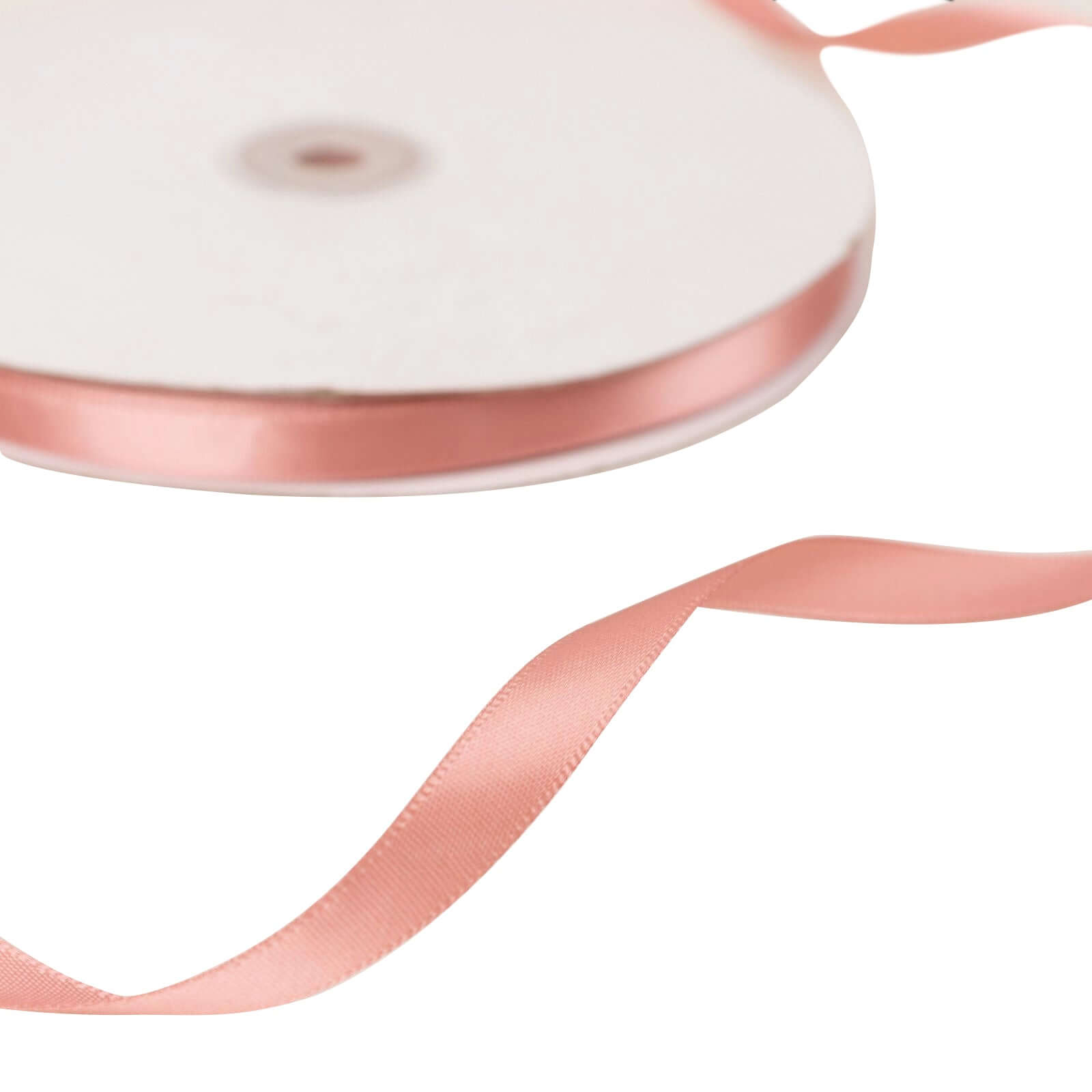 100-Yard 3/8-Inch Single-Faced Dusty Rose Decorative Satin Ribbon
