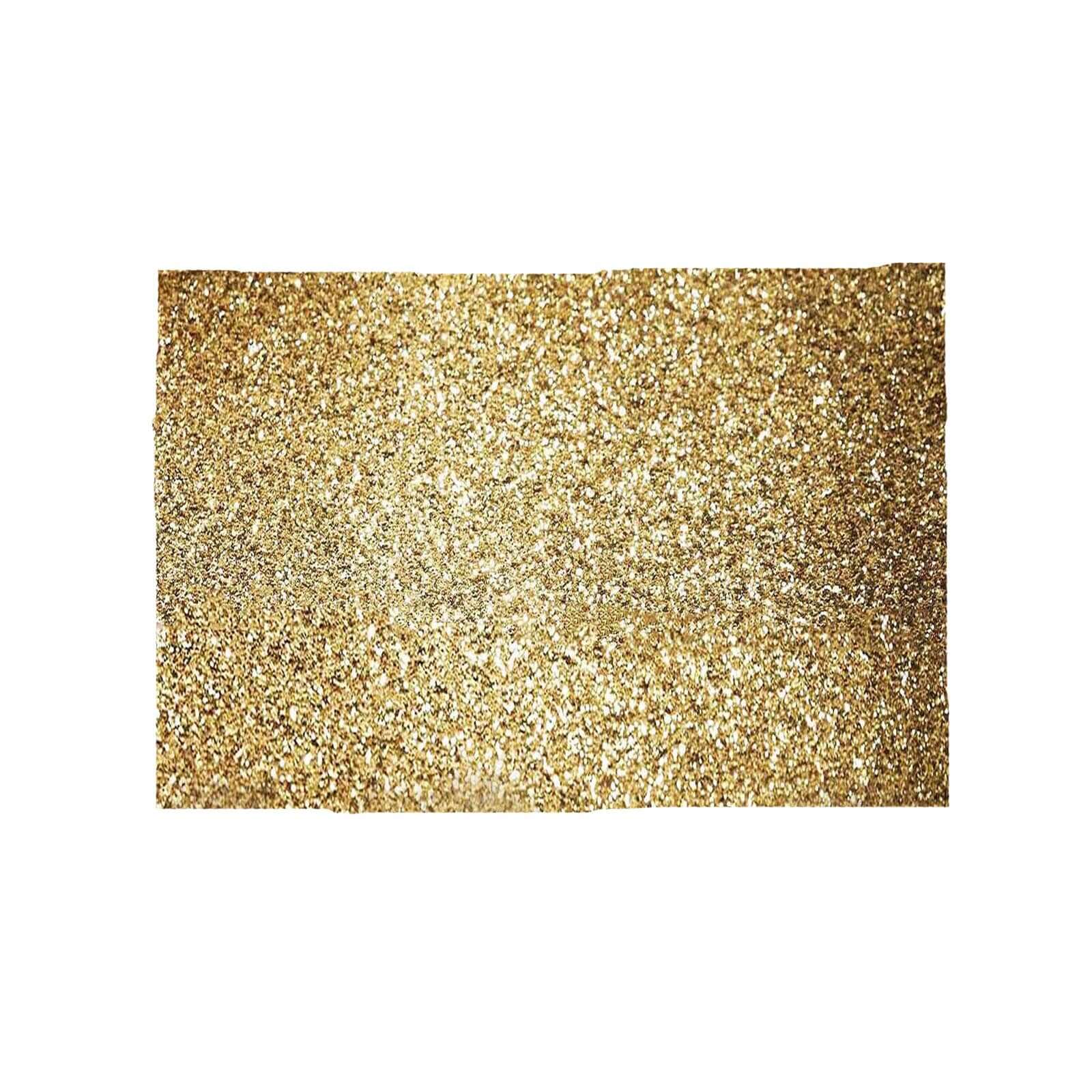 6-Pack Champagne Glitter Rectangle Placemats - Non-Slip & Heat-Resistant