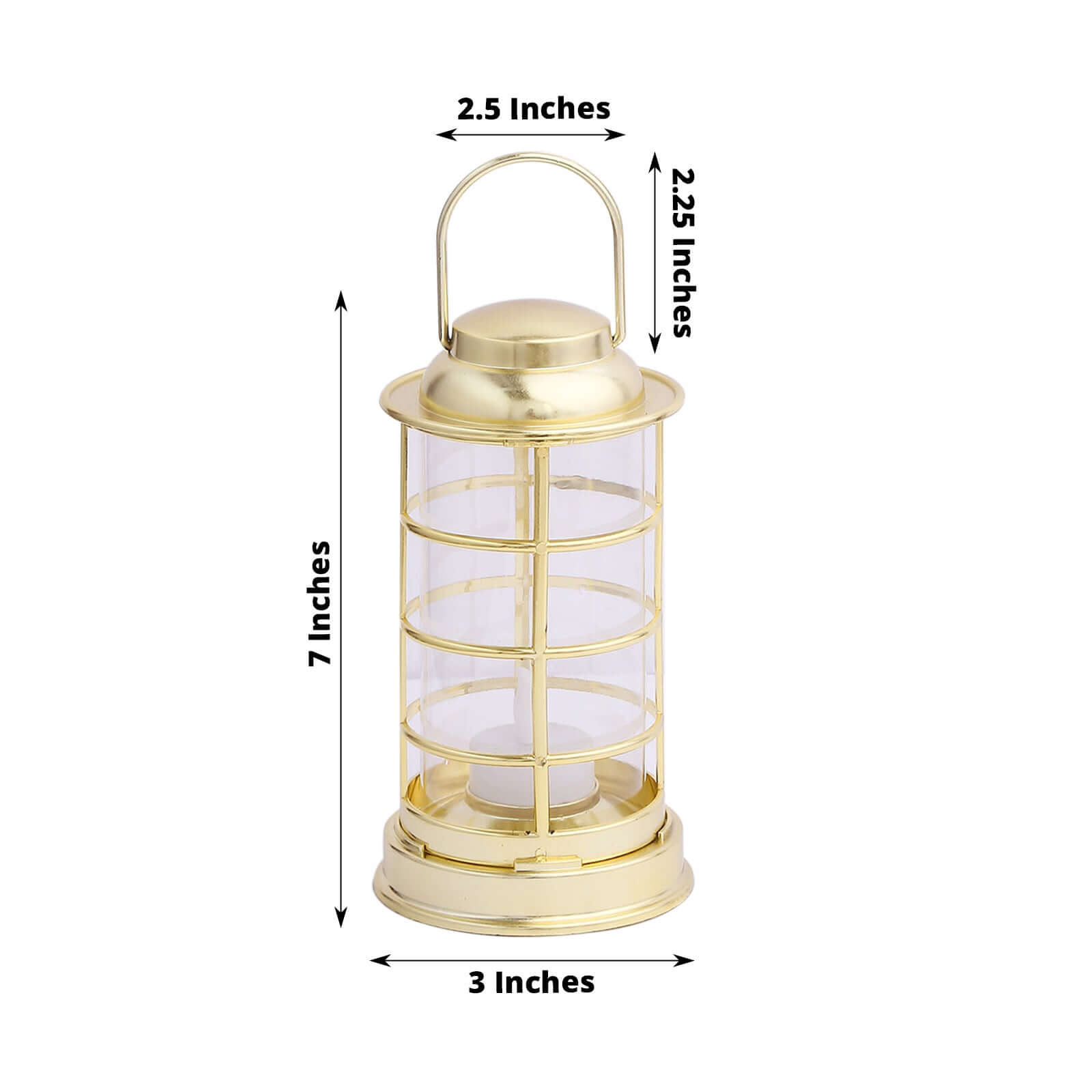Hot Deal! 3-Pack Gold LED Tealight Battery-Operated Mini Lantern Lamps