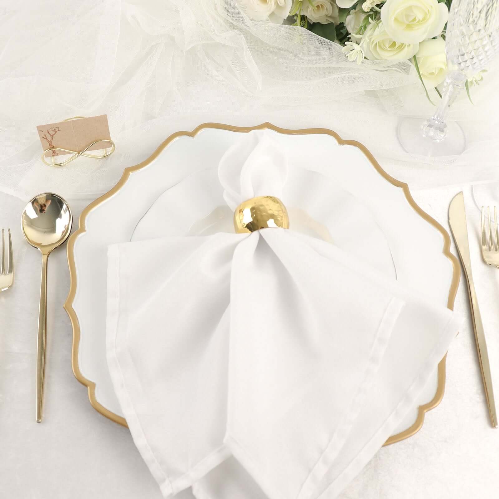 Hot Deal! 10-Pack Gold Metal Infinity Design Card Holder Stands for Weddings and Events