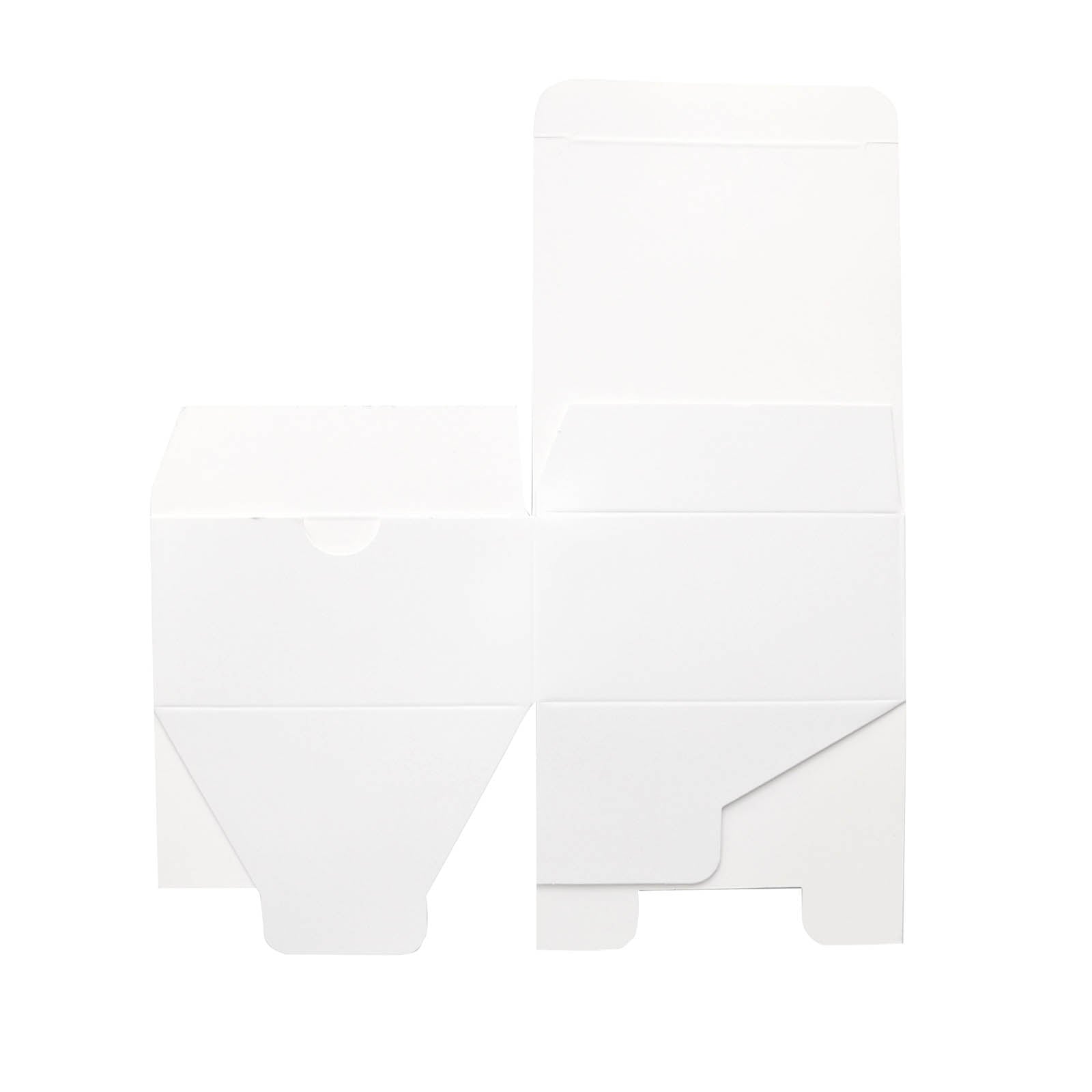 100-Piece Set of White Cardstock Cupcake Gift Boxes, 4x4x2 Inches