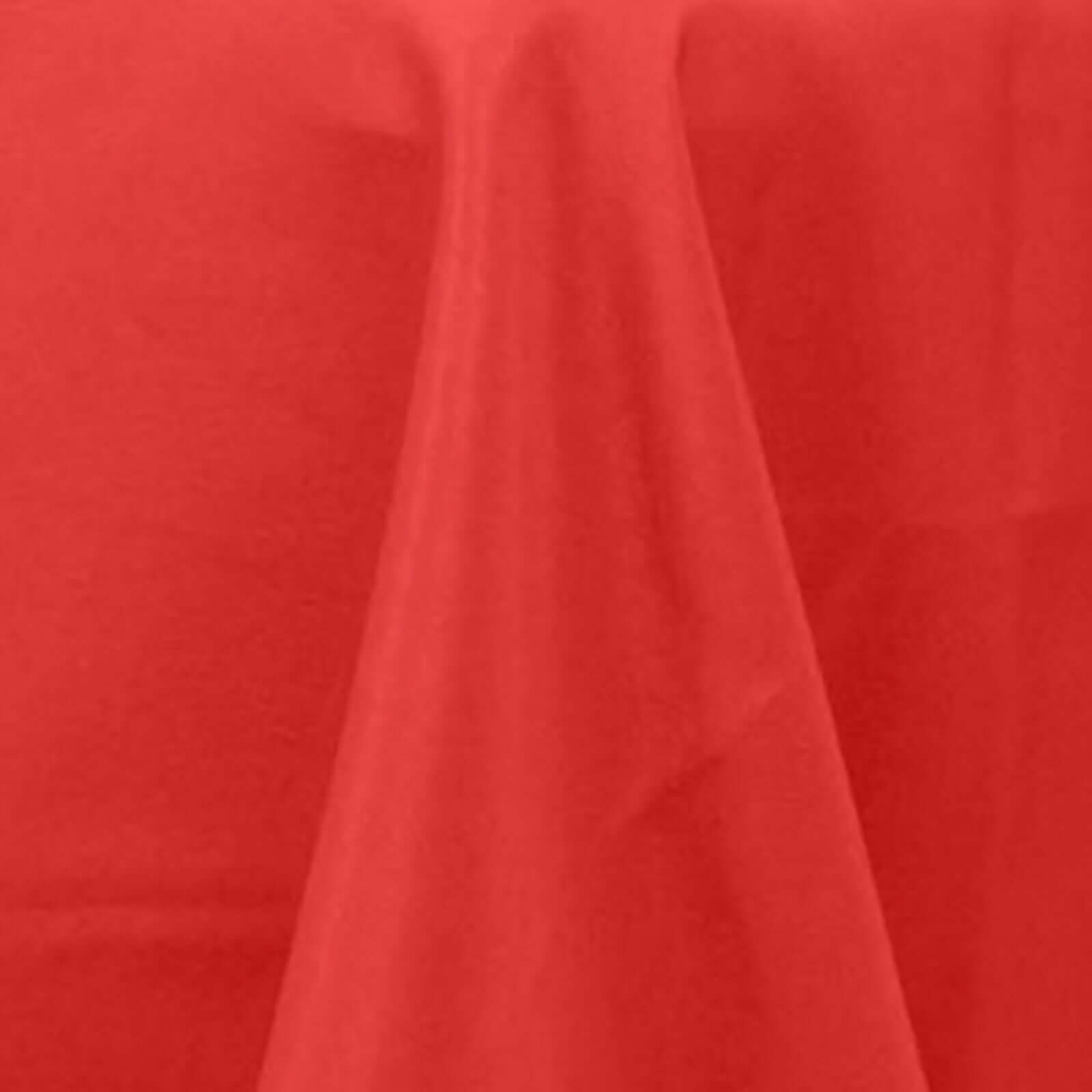 Hot! Durable Red 60x102 Premium Polyester Rectangle Tablecloth - 220GSM Wrinkle-Resistant