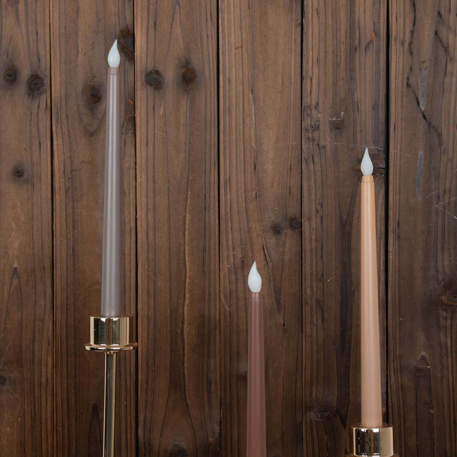 Hot Deal! 3-Pack Flameless LED Taper Candles with Warm Flickering Light, 11 Inches