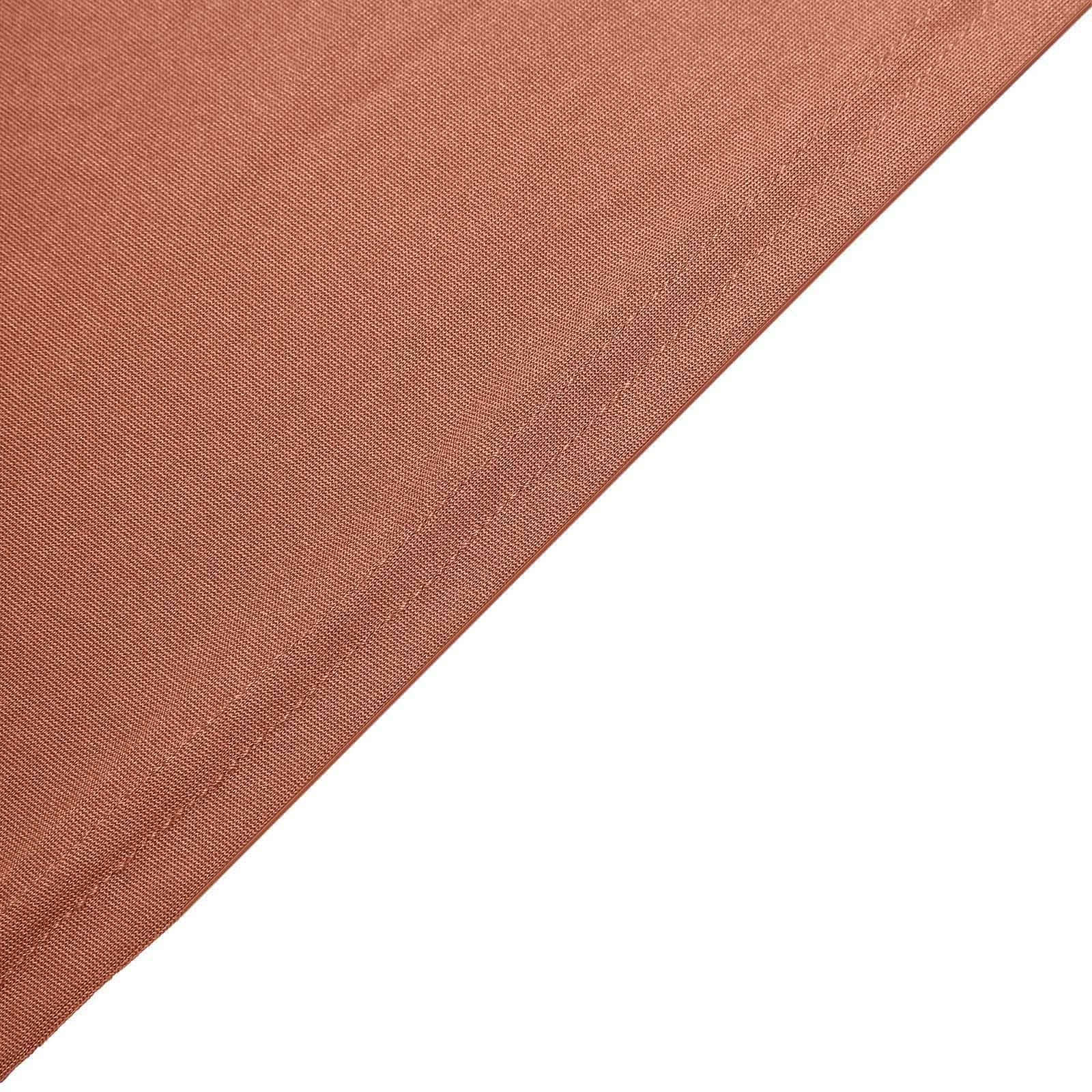 Hot Sale! Durable Form-Fitting Terracotta (Rust) Spandex Stretch Table Cover for 8ft Rectangular Tables