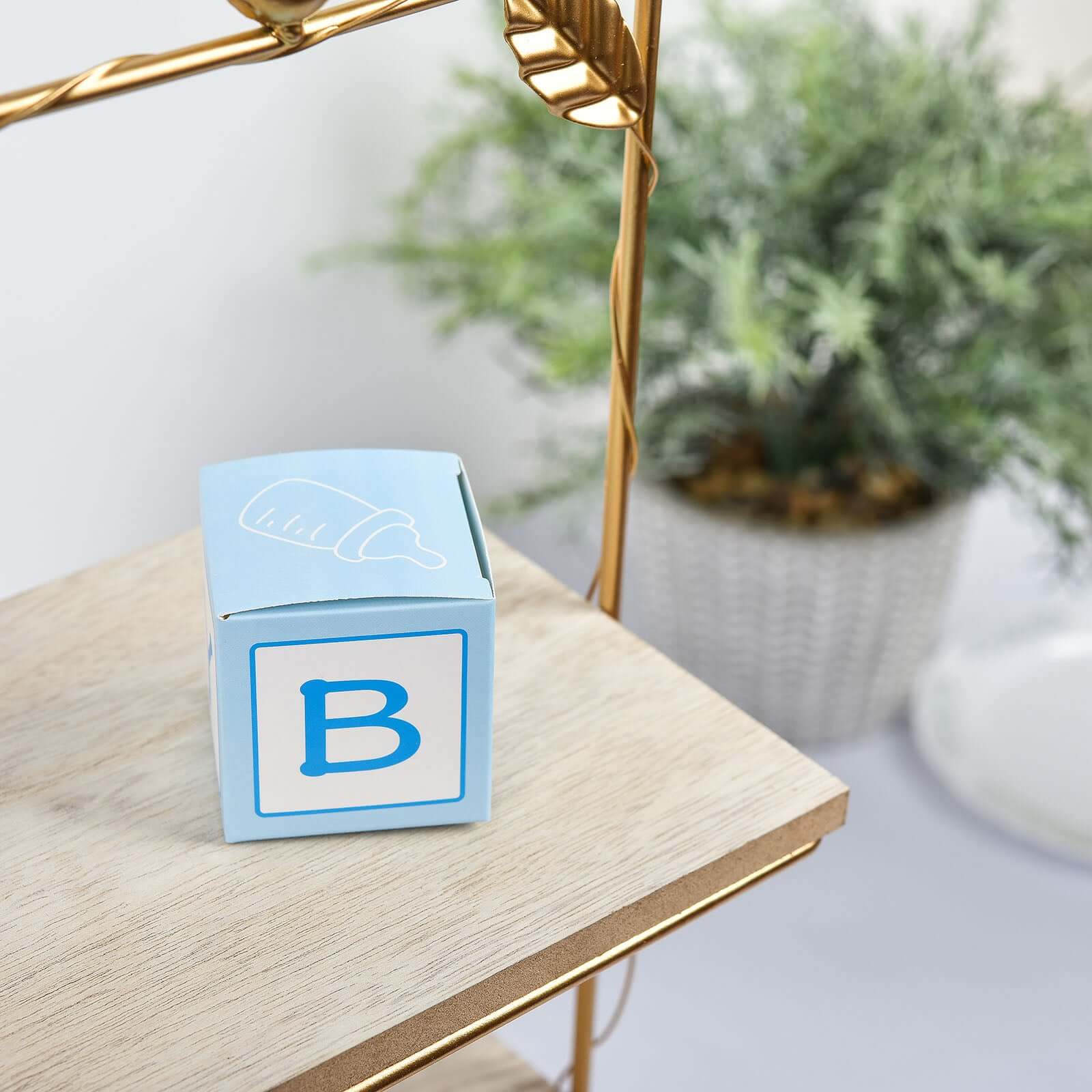25-Pack Light Blue Baby Shower Candy Gift Boxes - Perfect Party Favors