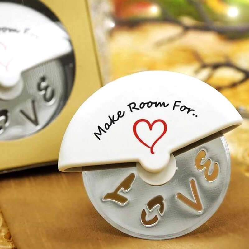 Hot Deal! Stainless Steel Pizza Cutter as Party Favor for Love