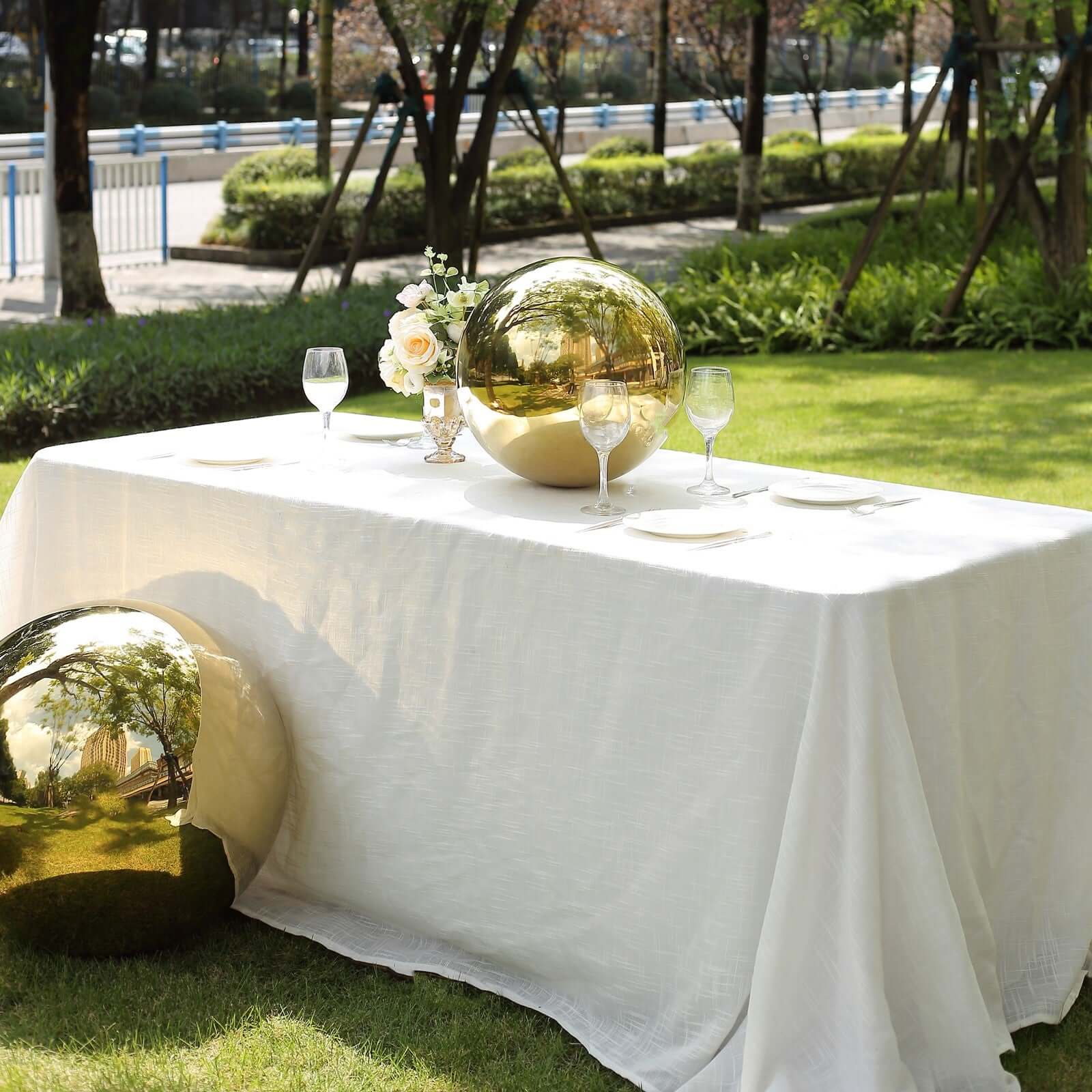 Hot! 16" Gold Reflective Stainless Steel Gazing Globe Mirror Ball for Decor