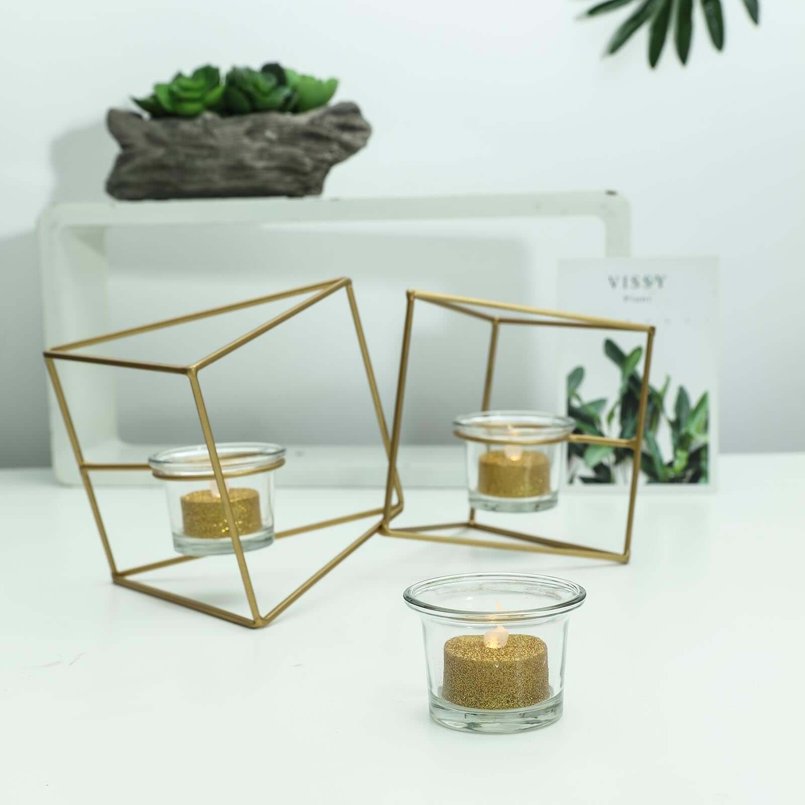 Hot Sale! 12-Pack Flameless LED Tealight Candles with Glittery Gold Design, Battery Operated