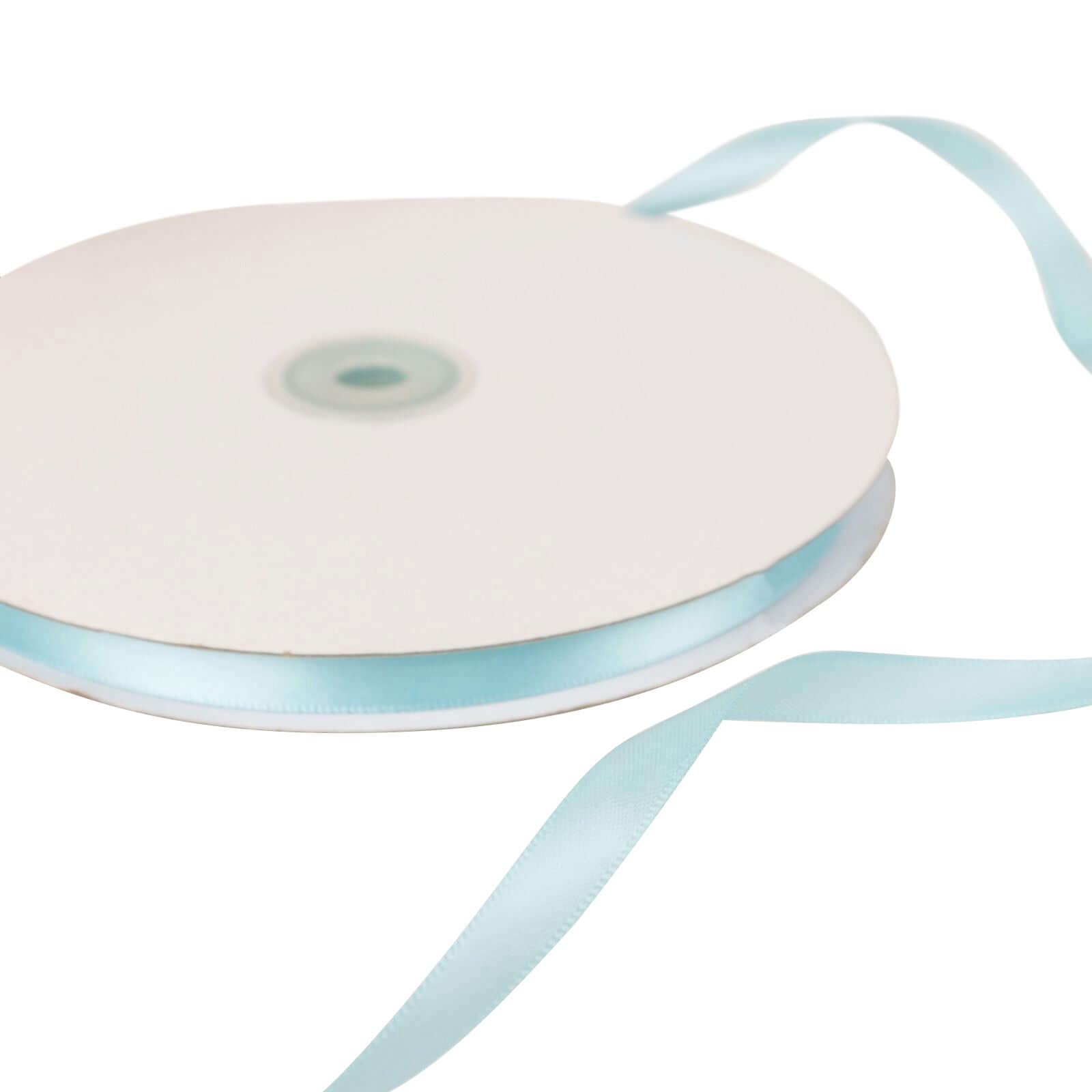 100-Yard 3/8-Inch Baby Blue Single-Sided Decorative Satin Ribbon Roll