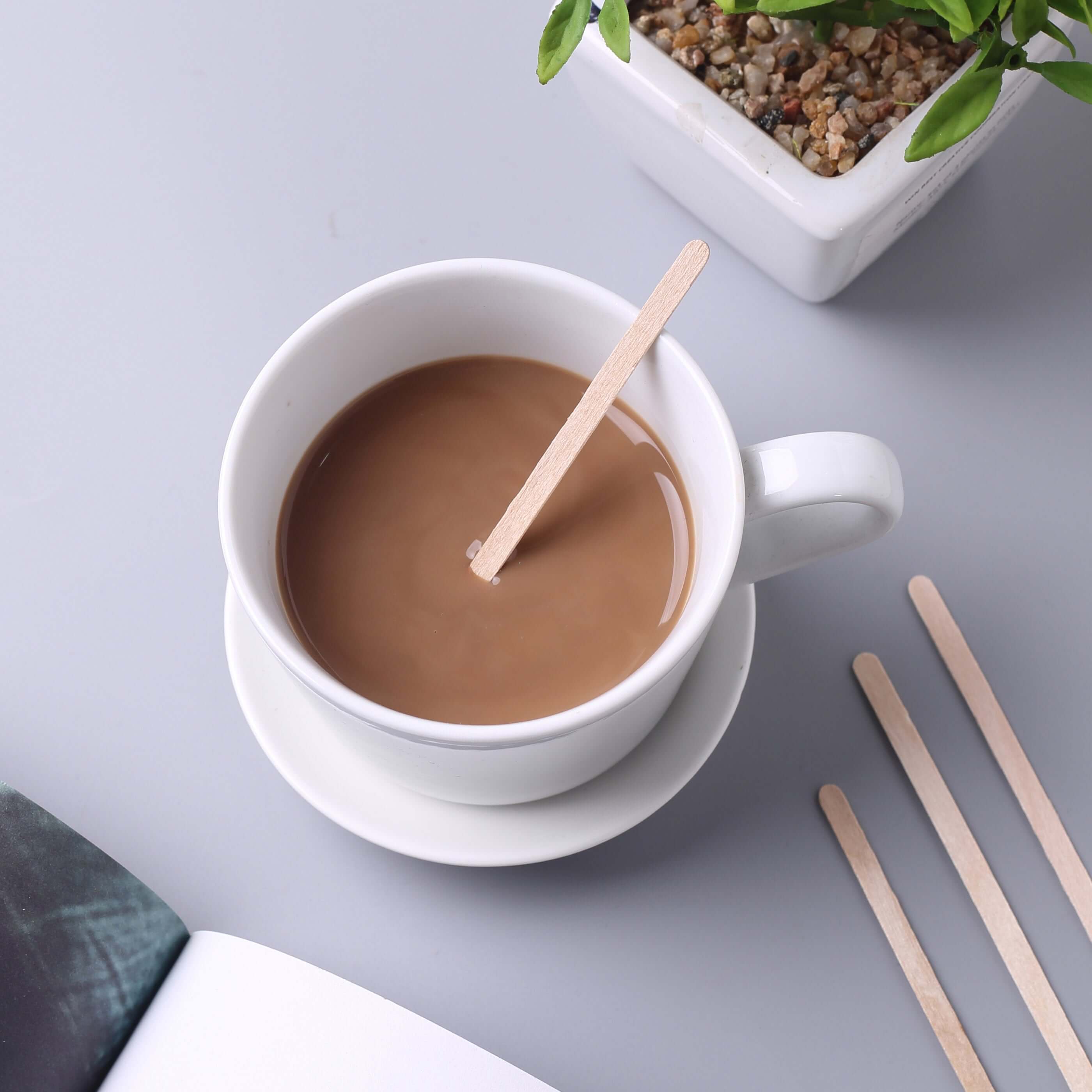 Hot Deal! 1000-Pack Natural Birchwood Coffee Stirrers, 4.5 Inches for Tea & Cocktails
