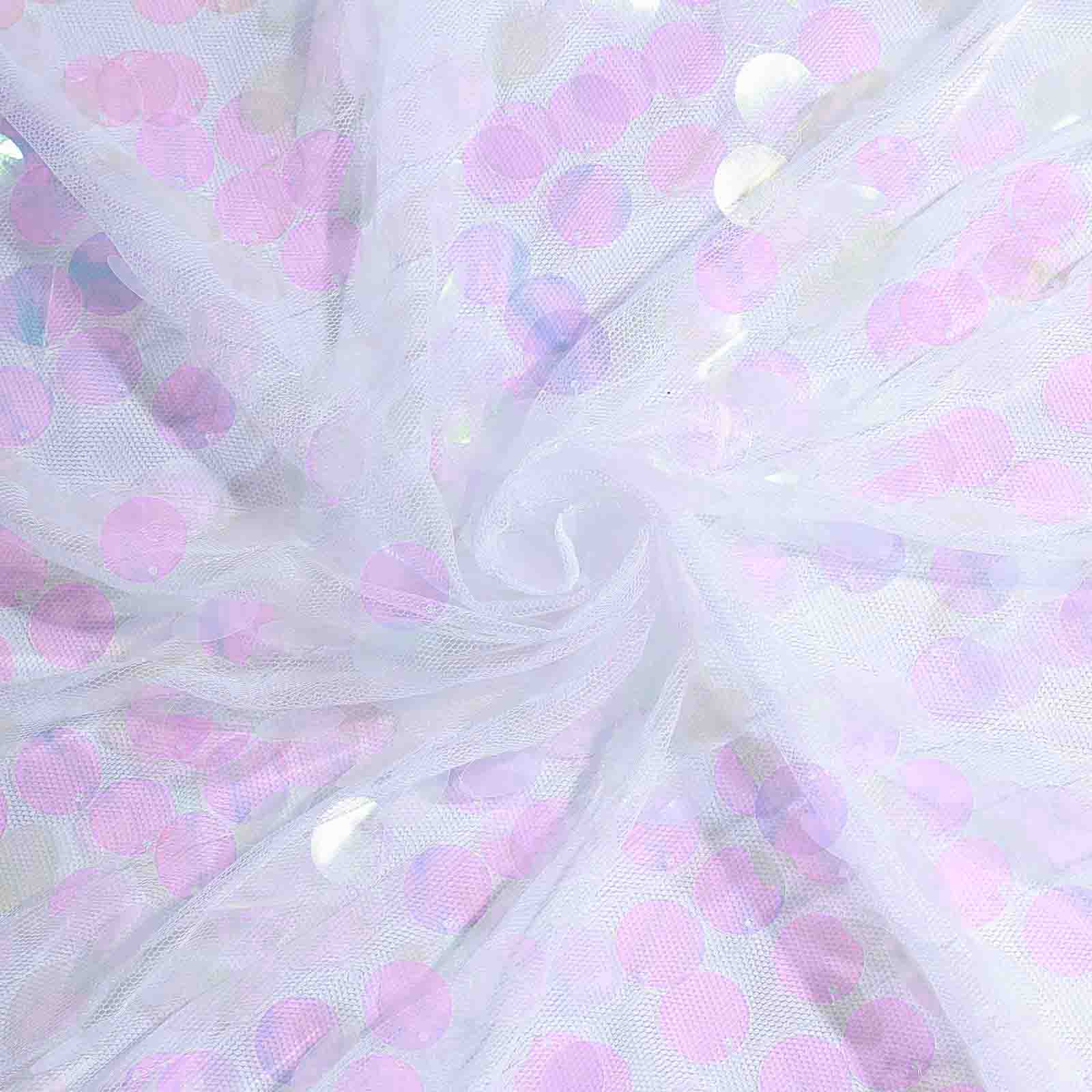 Iridescent Sequin 90x132 Rectangle Seamless Tablecloth for Big Events