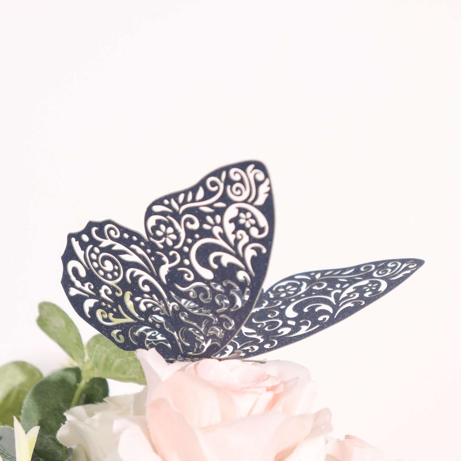 Hot Sale! 12-Pack Navy Blue 3D Butterfly Wall Decals - DIY Removable Stickers for Eye-Catching Decor