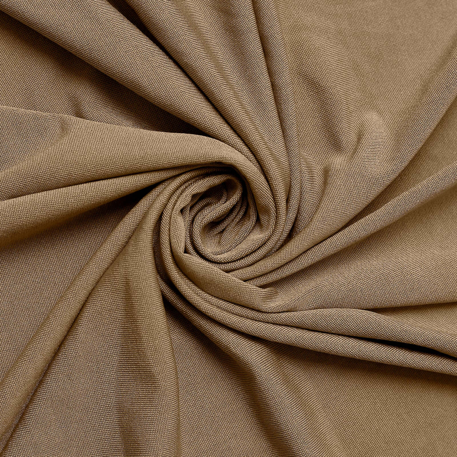Durable Taupe Stretch Spandex Table Cover for 8ft Rectangles - Ideal Choice