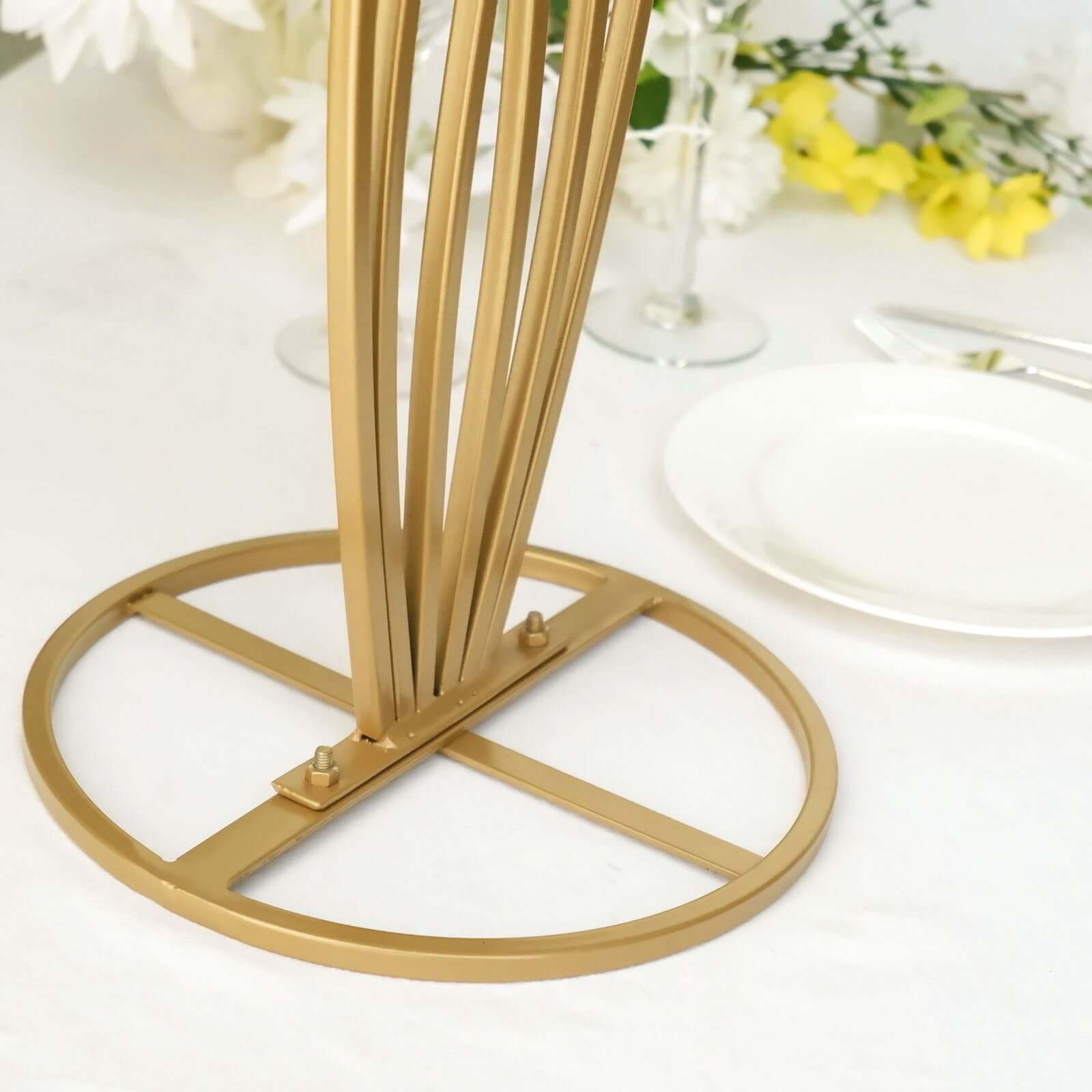 Gold Metal Mermaid Tail 2ft Wedding Table Centerpiece - Ideal for Decor