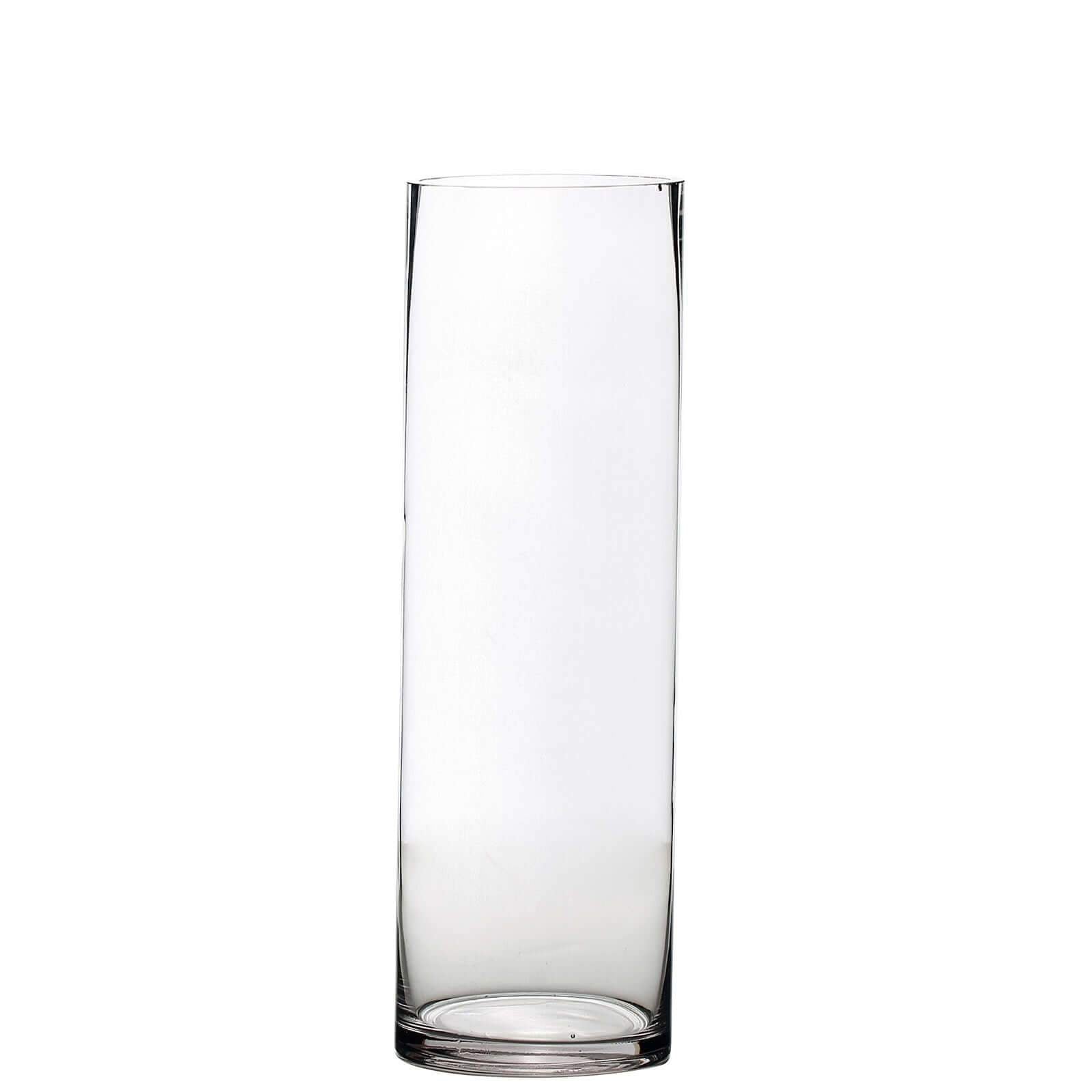 Amazing 6-Pack Clear Glass Cylinder Flower Vases - Ideal Stylish Centerpieces for Weddings