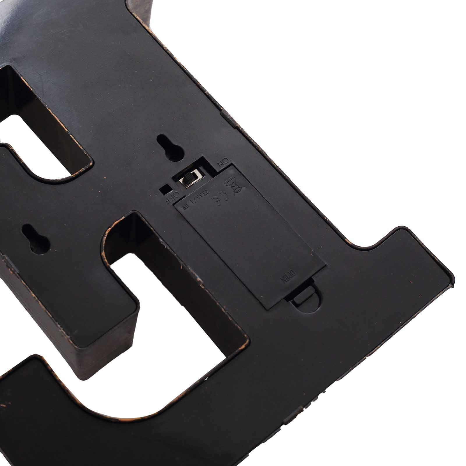 Hot! Industrial Style Antique Black LED Marquee Letter E - Light-Up Sign for Weddings & Displays