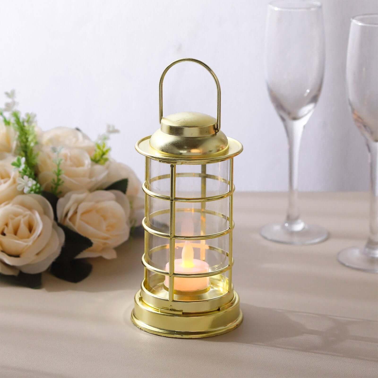 Hot Deal! 3-Pack Gold LED Tealight Battery-Operated Mini Lantern Lamps