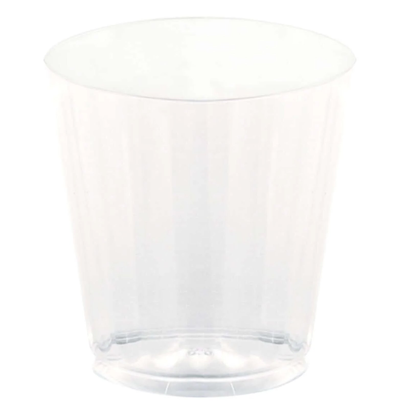 25-Pack 9oz Durable Disposable Plastic Party Cups - Crystal Clear with Rounded Rim