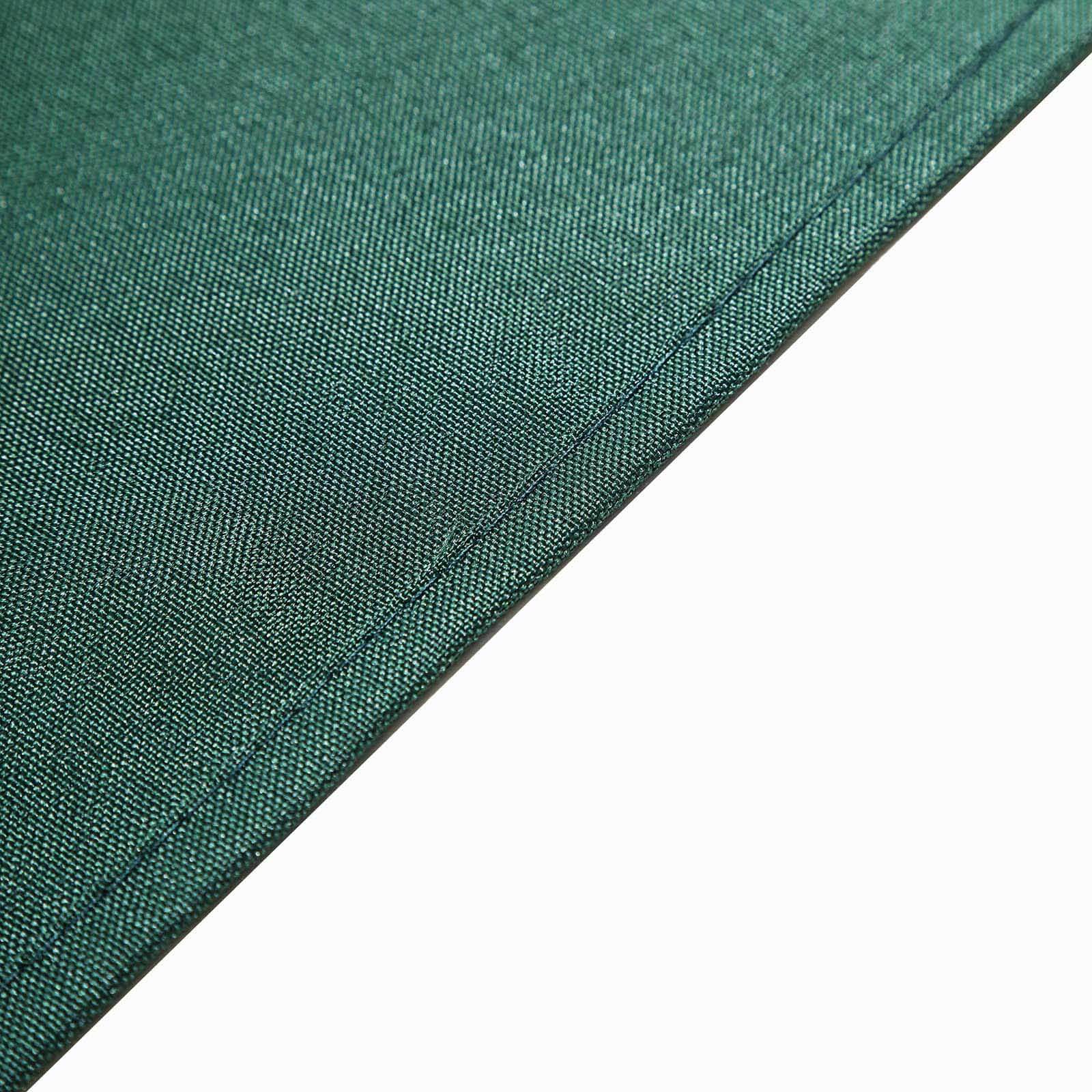 Hot Sale! Durable and Stylish 100% Polyester 60x102 Rectangle Hunter Emerald Green Tablecloth