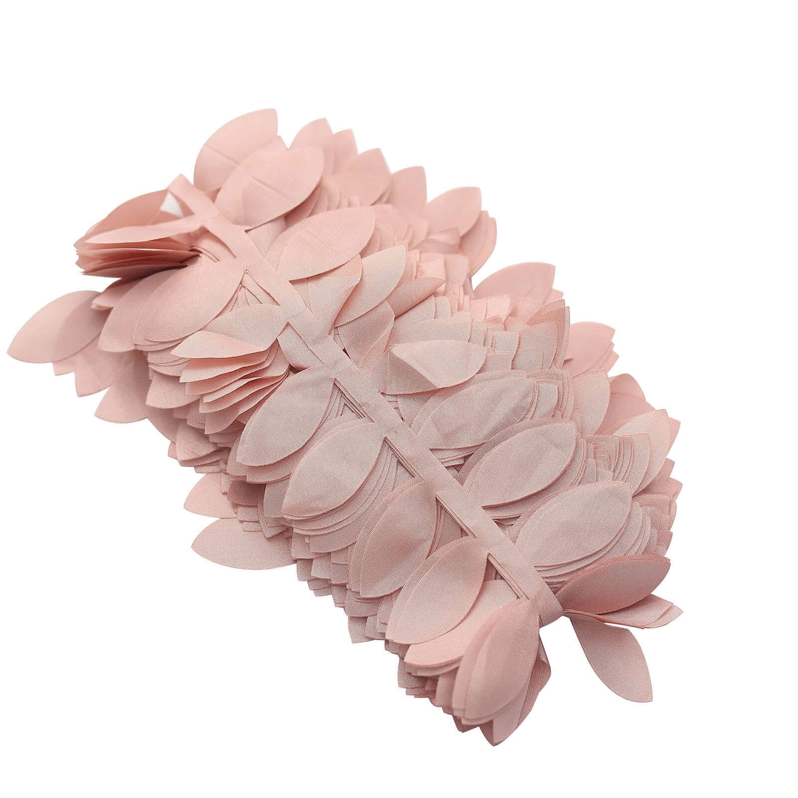 50ft Dusty Rose Taffeta Ribbon Sash with Four - Leaf Petal Design for Elegant Decor