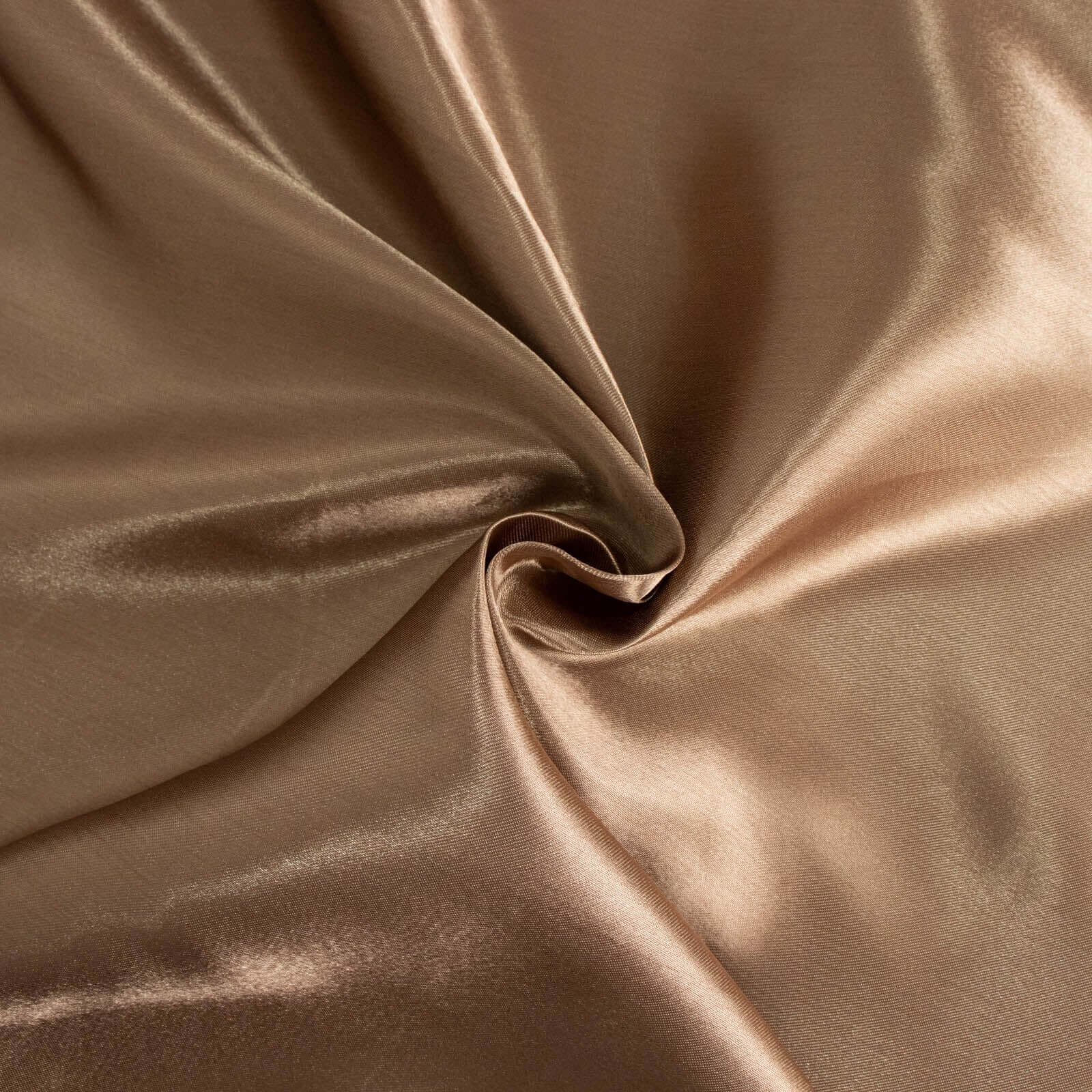 Premium Seamless Satin Taupe Tablecloth 90x132 for Weddings and Events