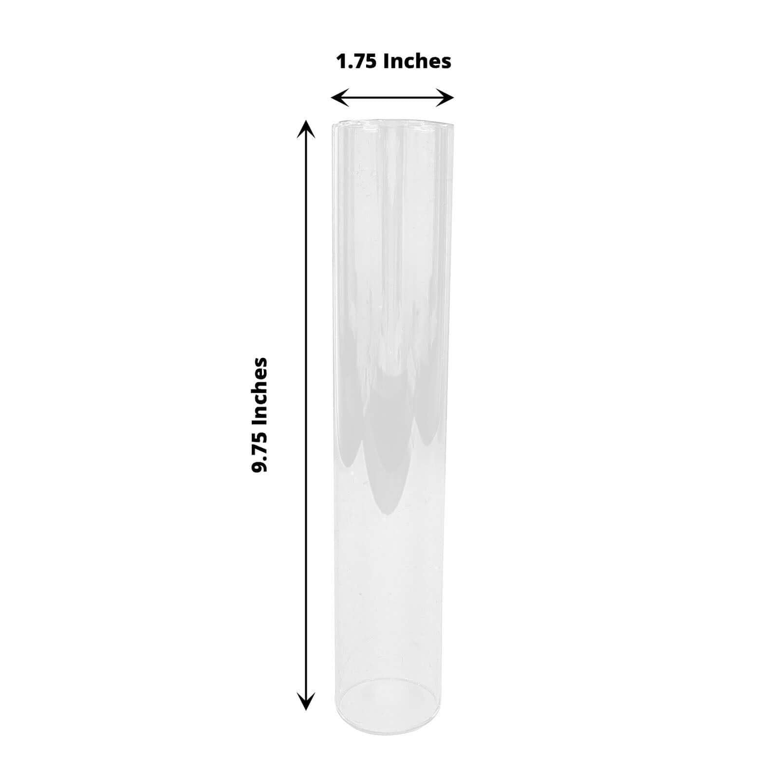 2-Pack Clear Glass Candelabra Shades - Ideal Table Centerpiece