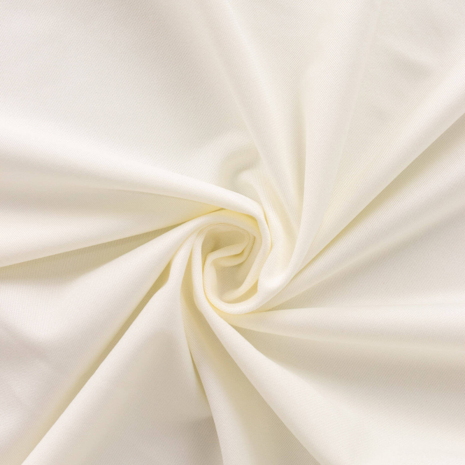 Ivory Premium Scuba 60x102 Wrinkle-Free & Stain-Resistant Rectangular Tablecloth - Ideal for Events