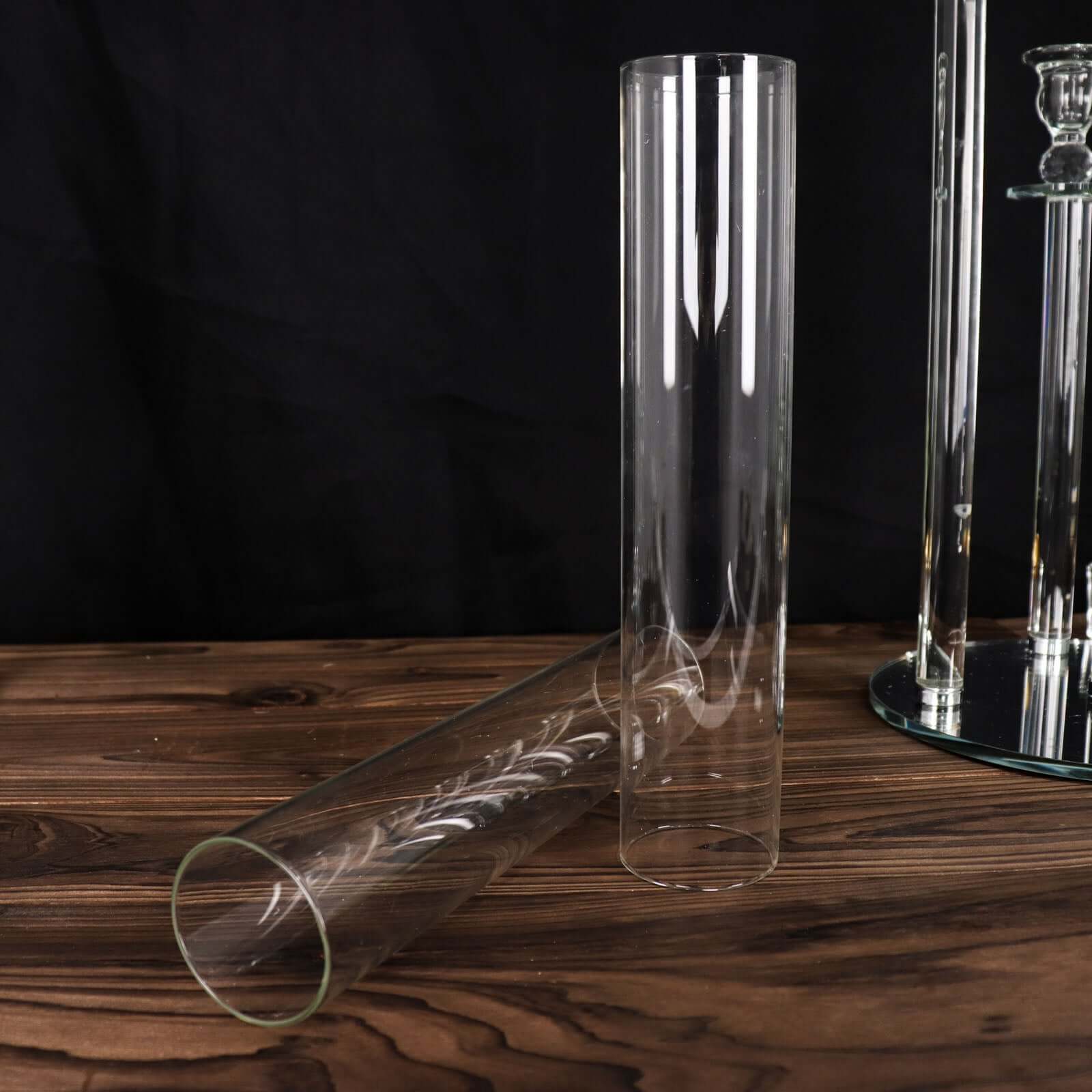 2-Pack Clear Glass Candelabra Shades - Ideal Table Centerpiece