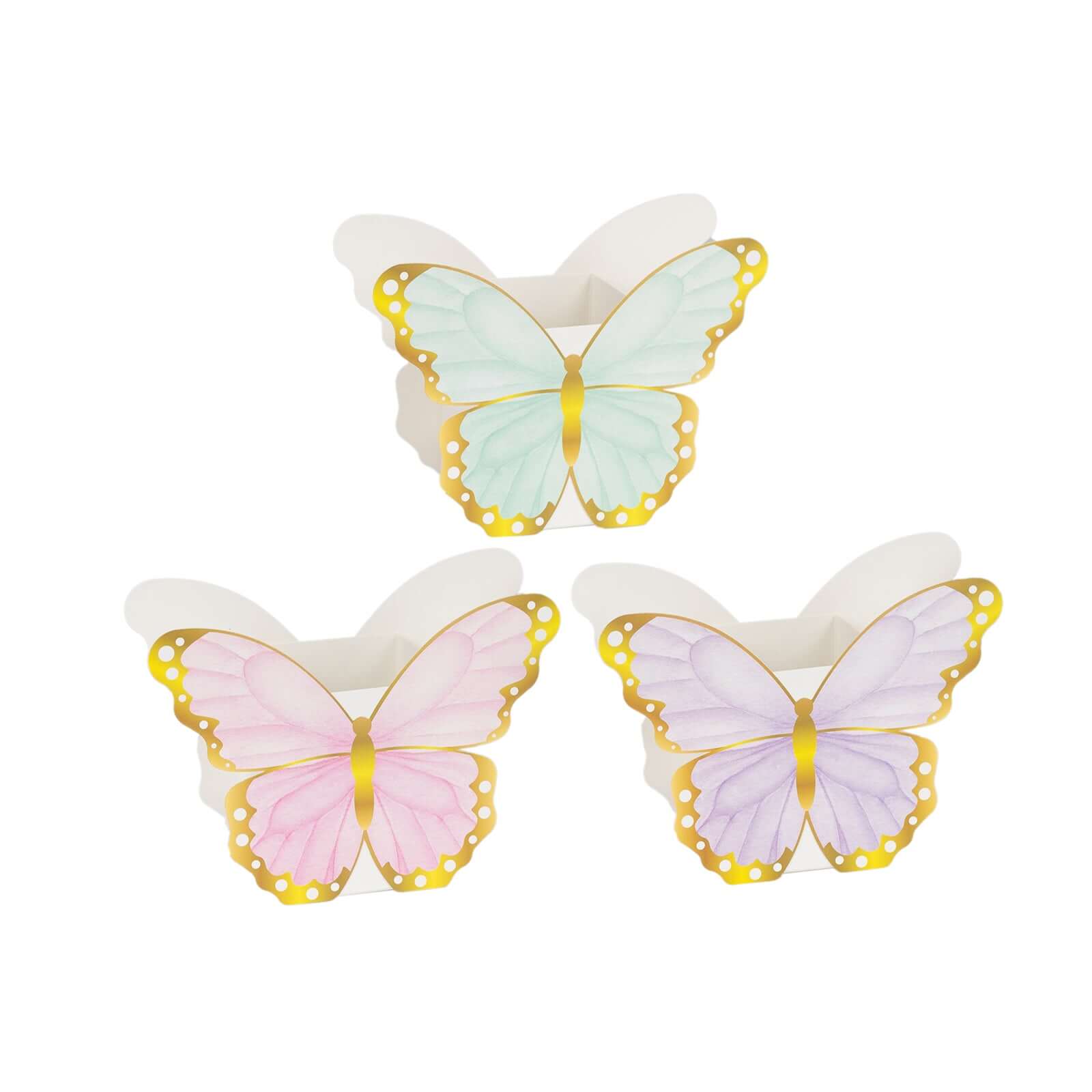 12-Pack High-Quality Butterfly-Themed Paper Candy Gift Favor Boxes, 6x8 Size
