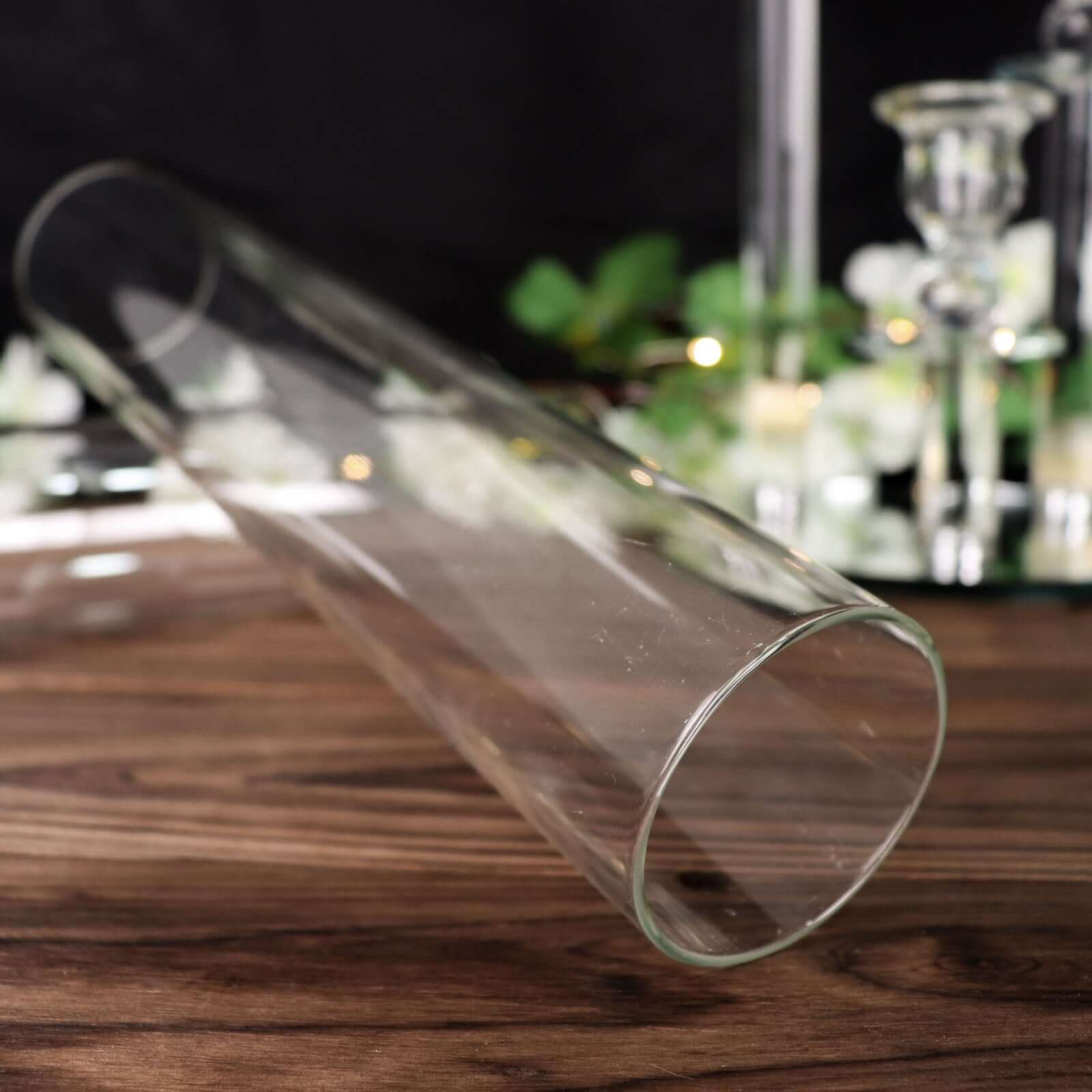 2-Pack Clear Glass Candelabra Shades - Ideal Table Centerpiece